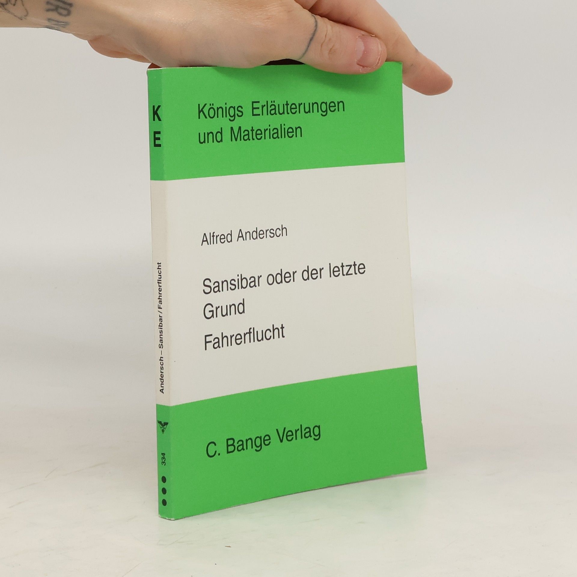 Egon Hugo Ecker Erläuterungen zu Alfred Andersch, Sansibar oder der letzte Grund, Fahrerflucht