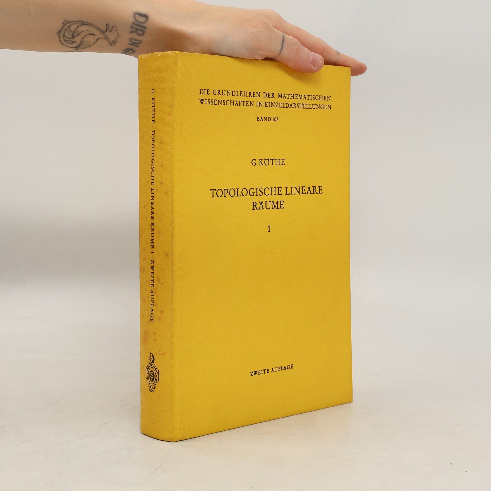 Gottfried Köthe Topologische Lineare Räume I.