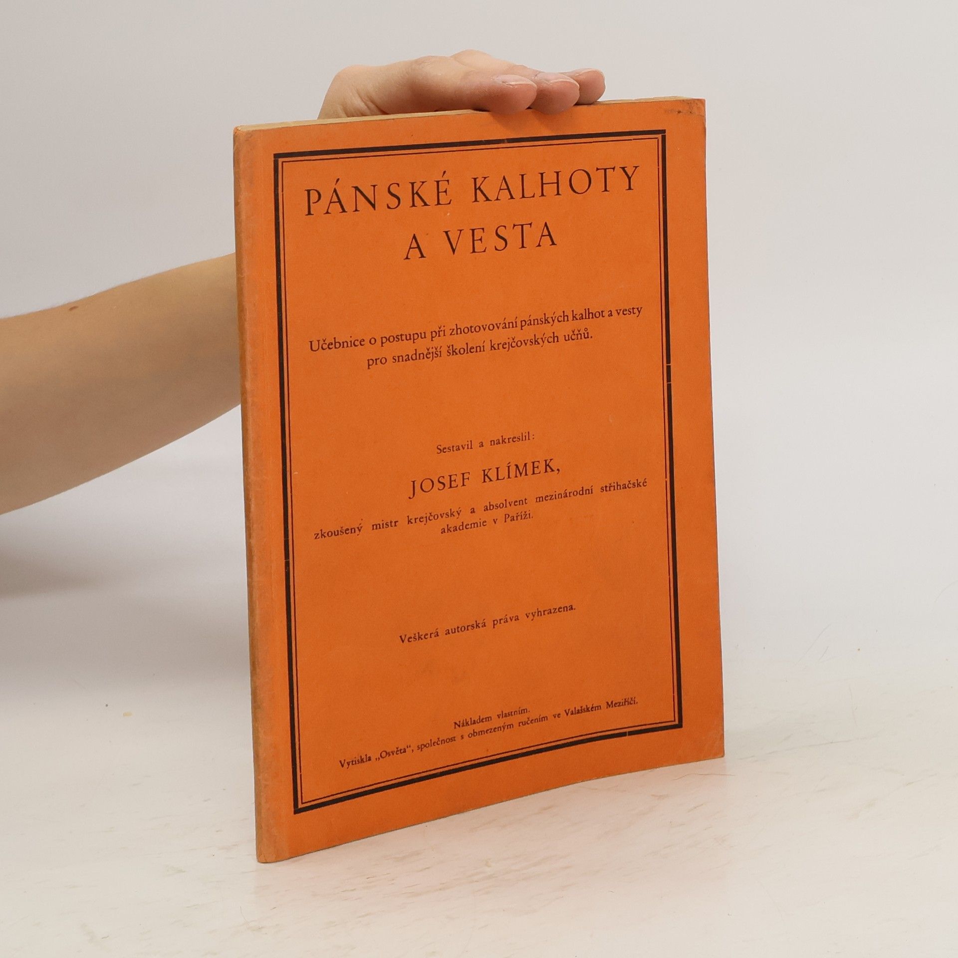 Josef Klímek Pánské kalhoty a vesta