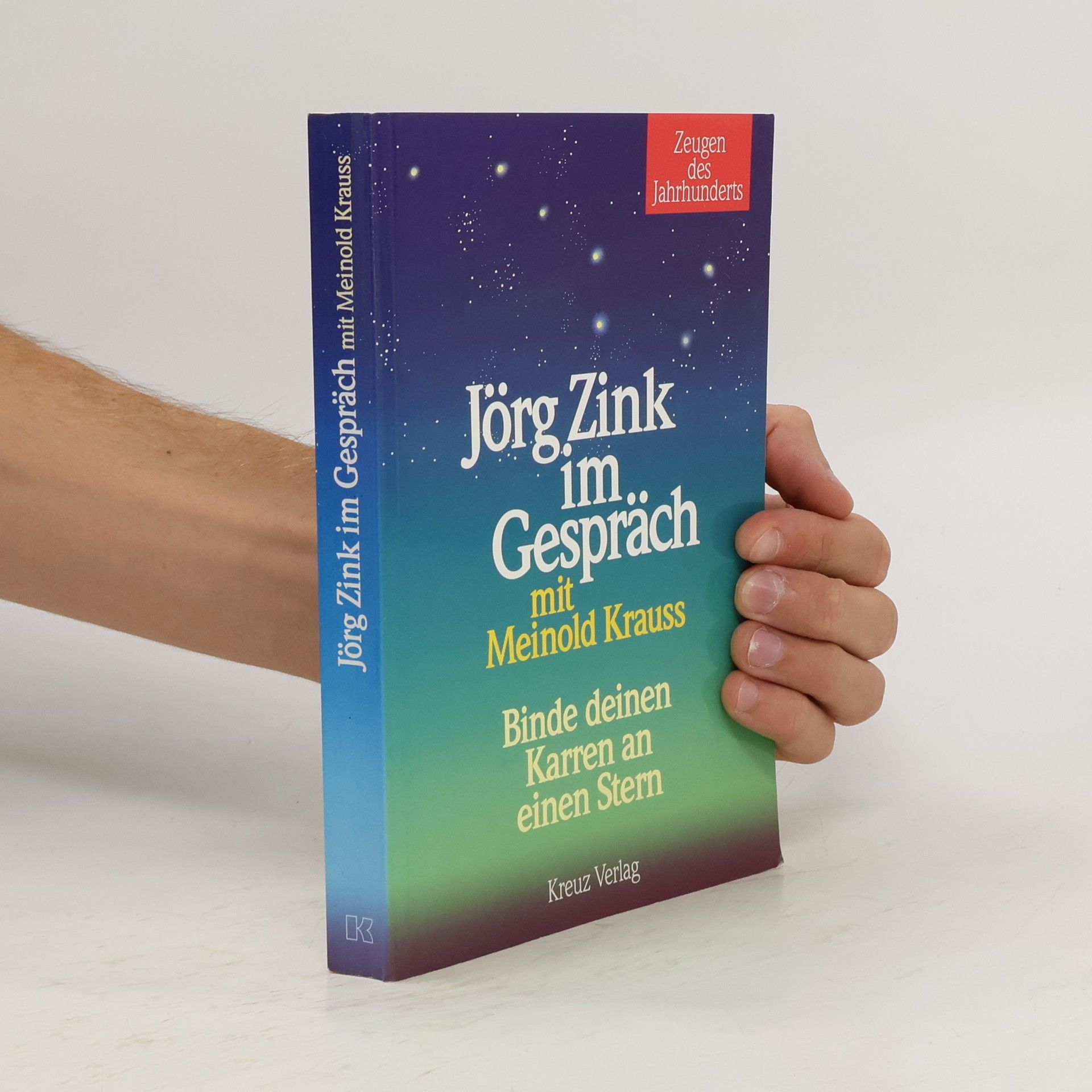 Jörg Zink Jörg Zink im Gespräch mit Meinold Krauss 'Binde deinen Karren an einen Stern'. Nach d. ZDF-Sendung 'Zeugen d. Jahrhunderts'