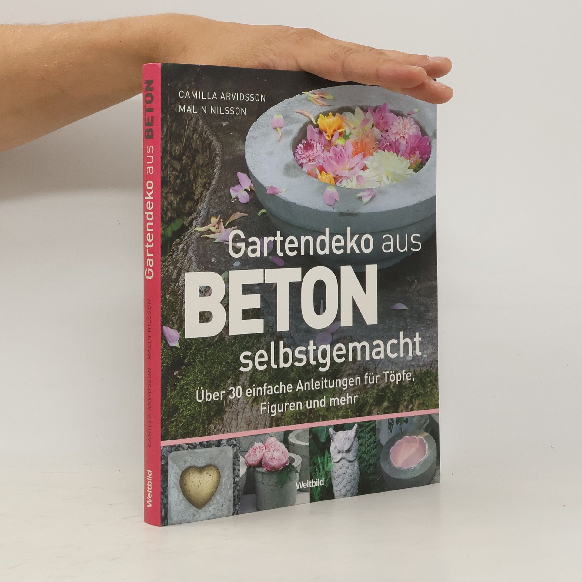 Camilla Arvidsson Gartendeko aus Beton selbstgemacht