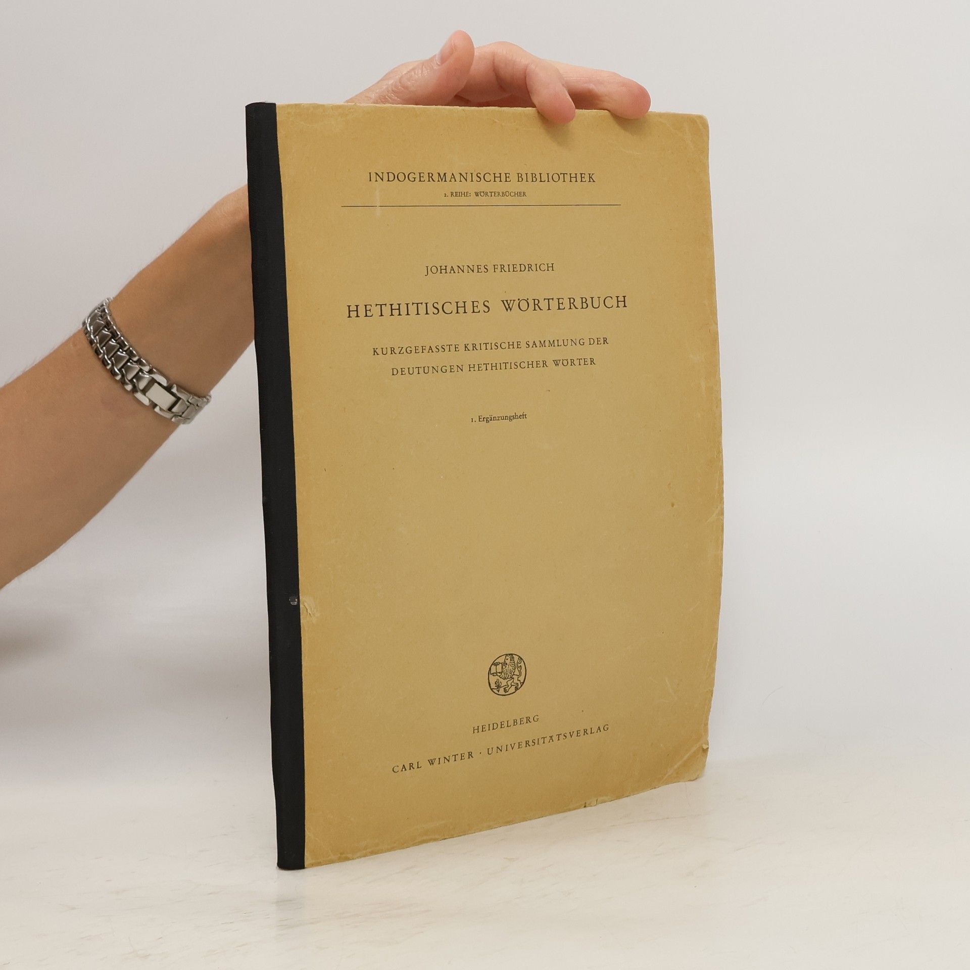 Johannes Friedrich Hethitisches Wörterbuch