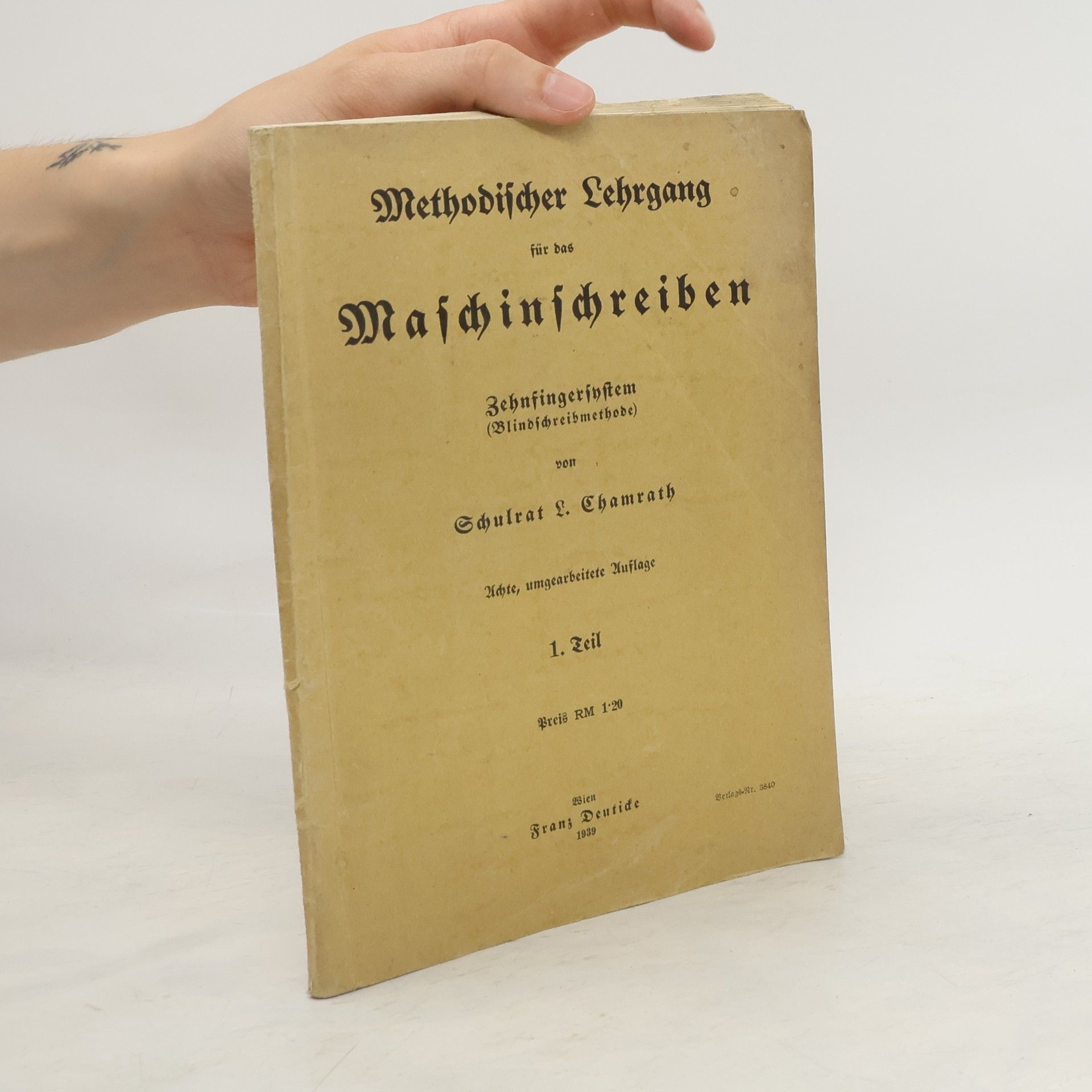 Collectif d'auteurs Methodischer Lehrgang für das Maschinschreiben 1