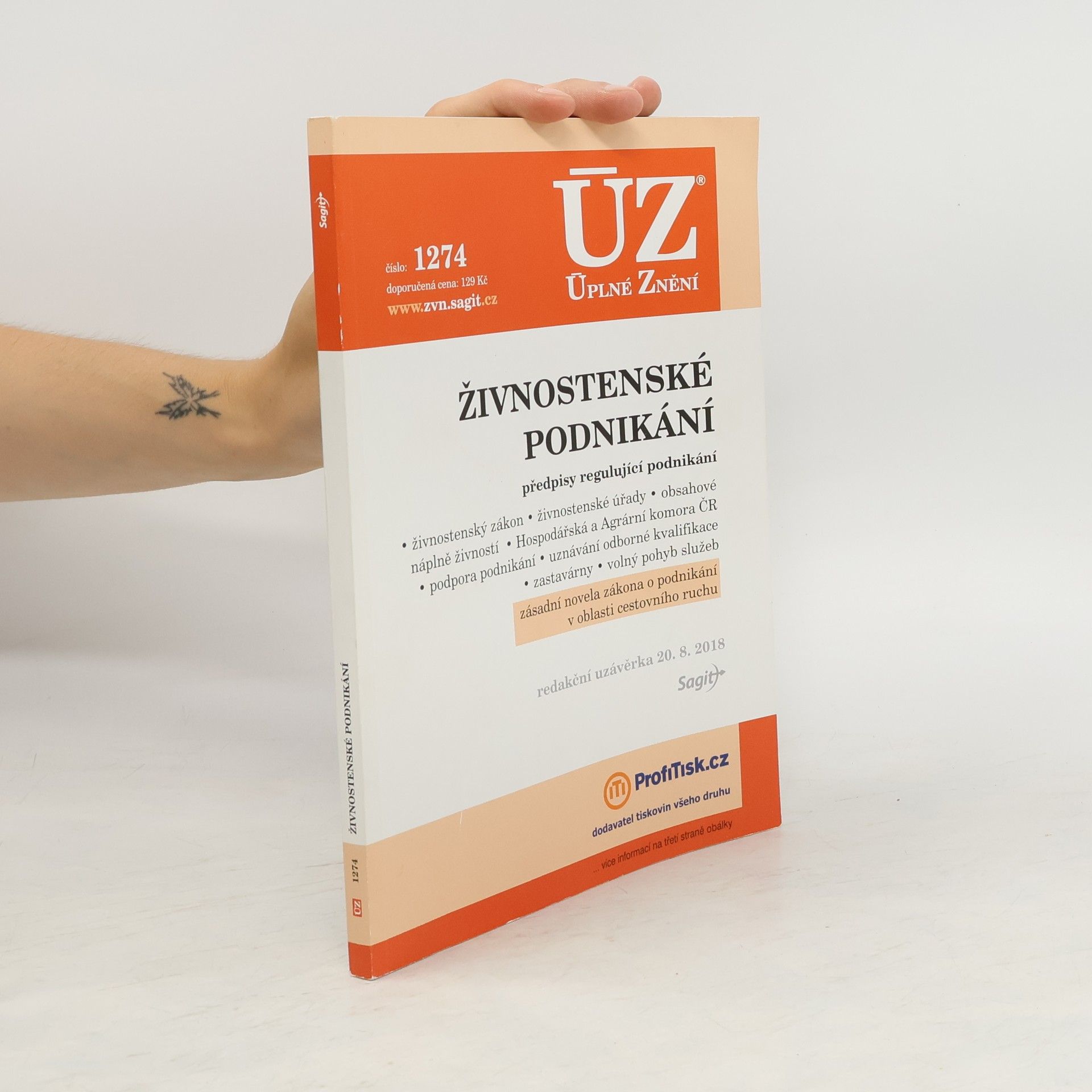 Autorenkollektiv ÚZ 1274 Živnostenské podnikání, volný pohyb služeb, podpora podnikání