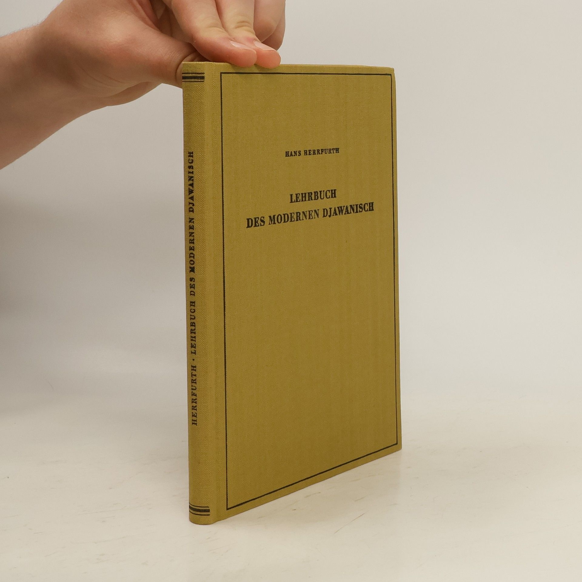 Hans Herrfurth Lehrbuch des modernen Djawanisch