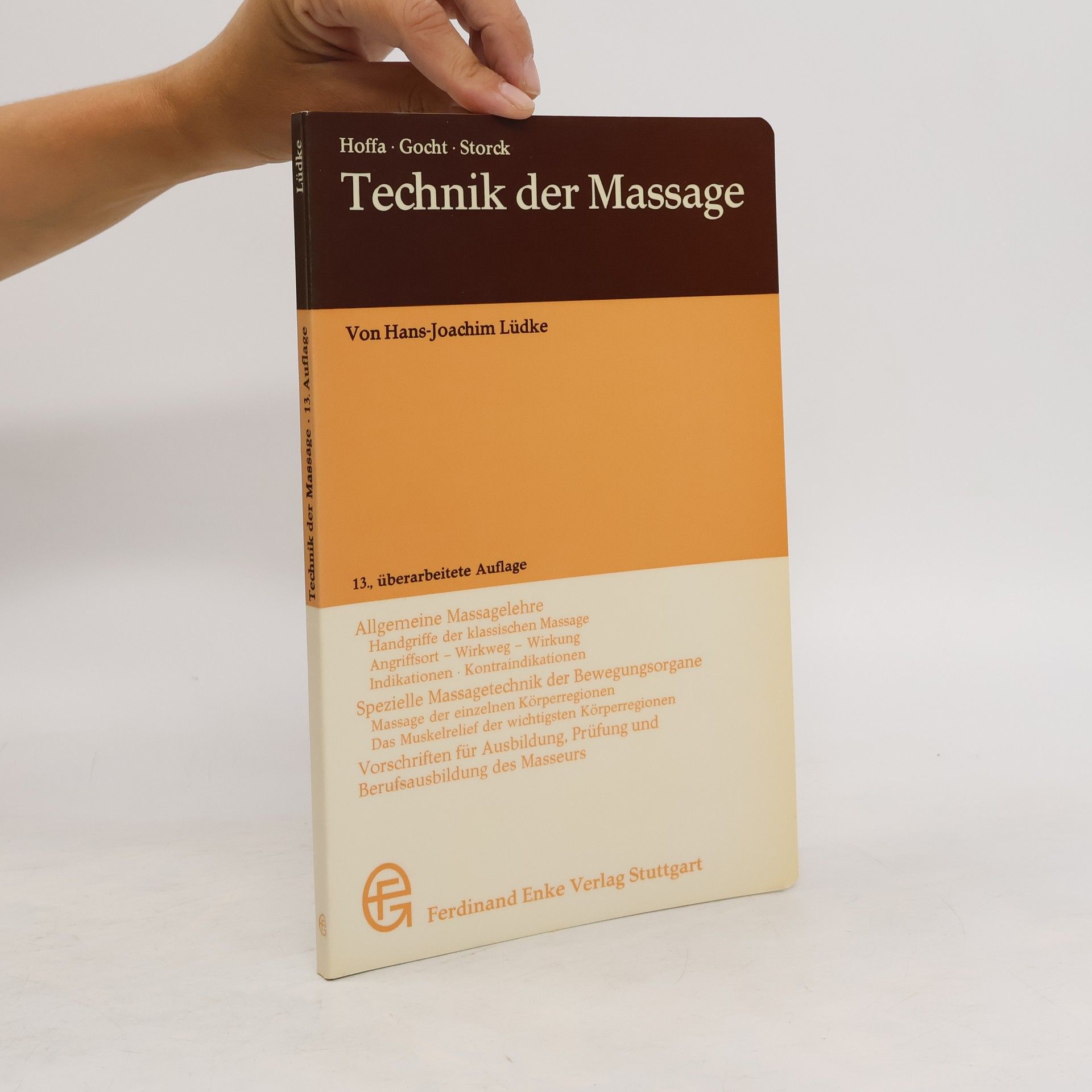Hans-Joachim Lüdke Technik der Massage