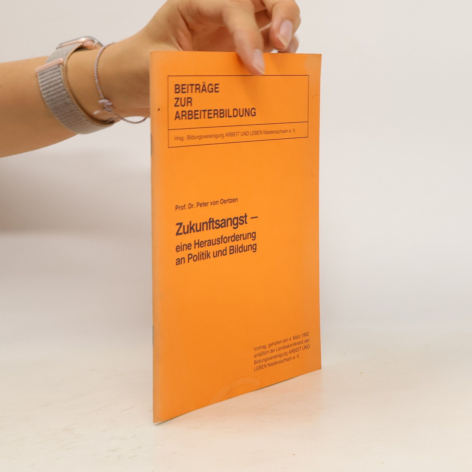 Peter von Oertzen Zukunftsangst