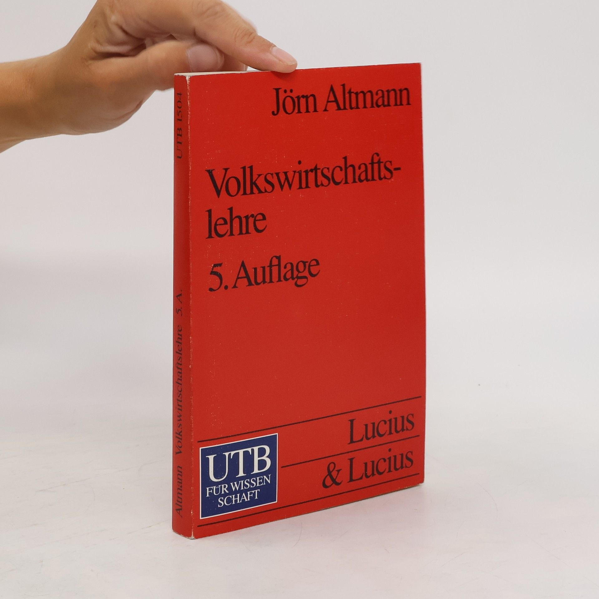 Jörn Altmann Volkswirtschaftslehre