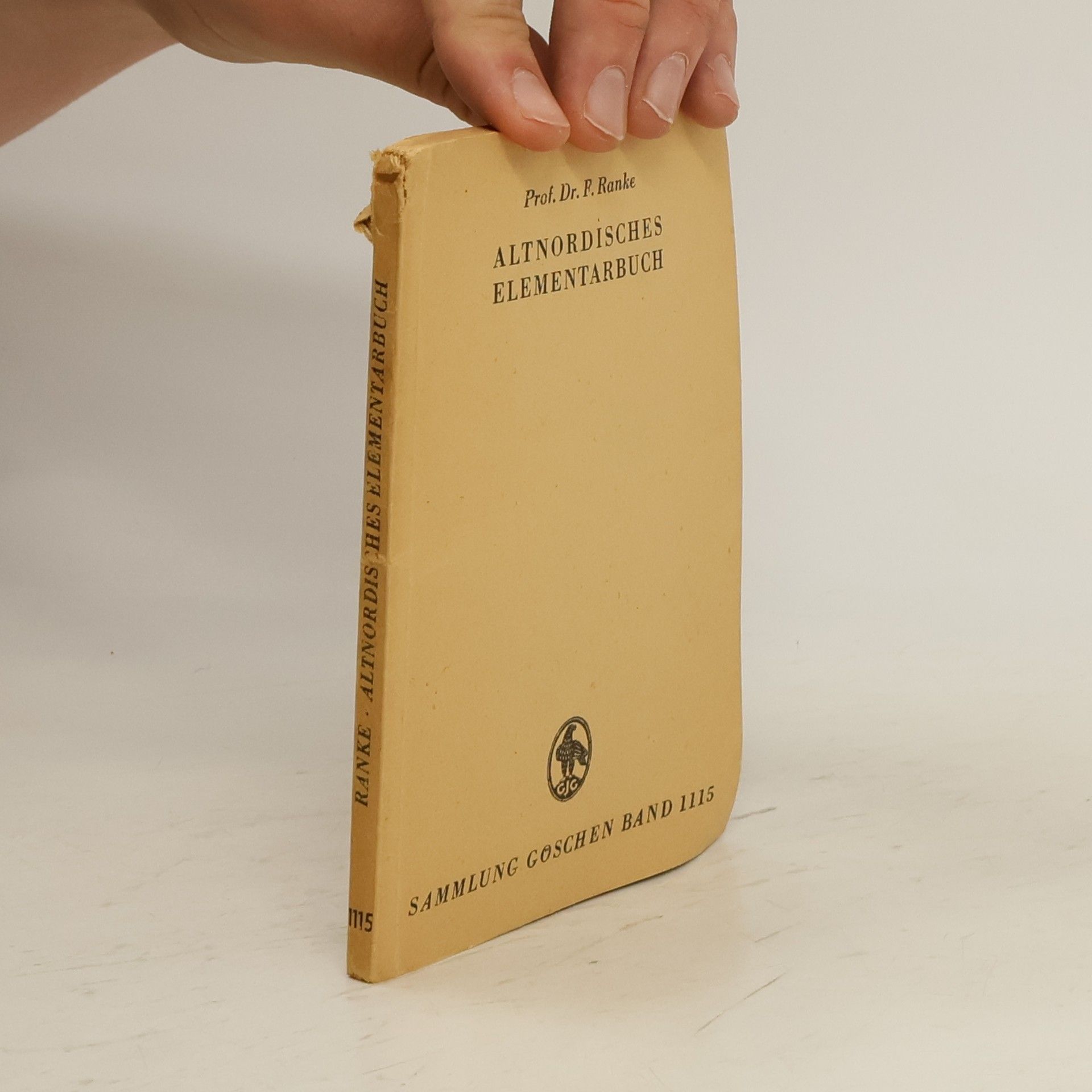 Friedrich Ranke Altnordisches Elementarbuch