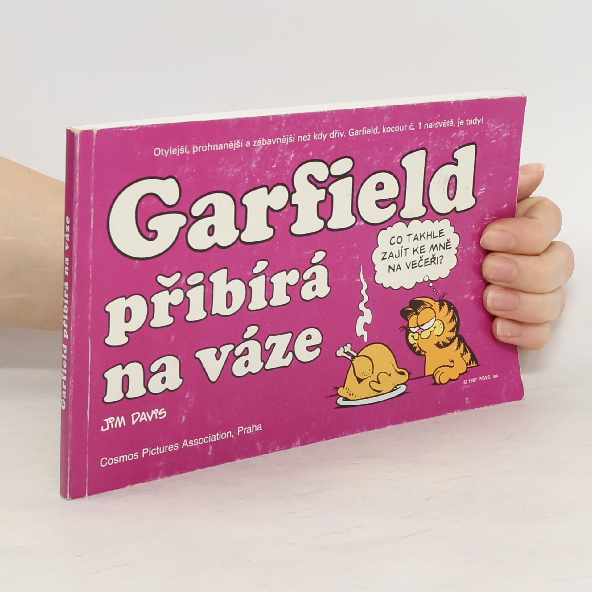 Jim Davis Garfield přibývá na váze