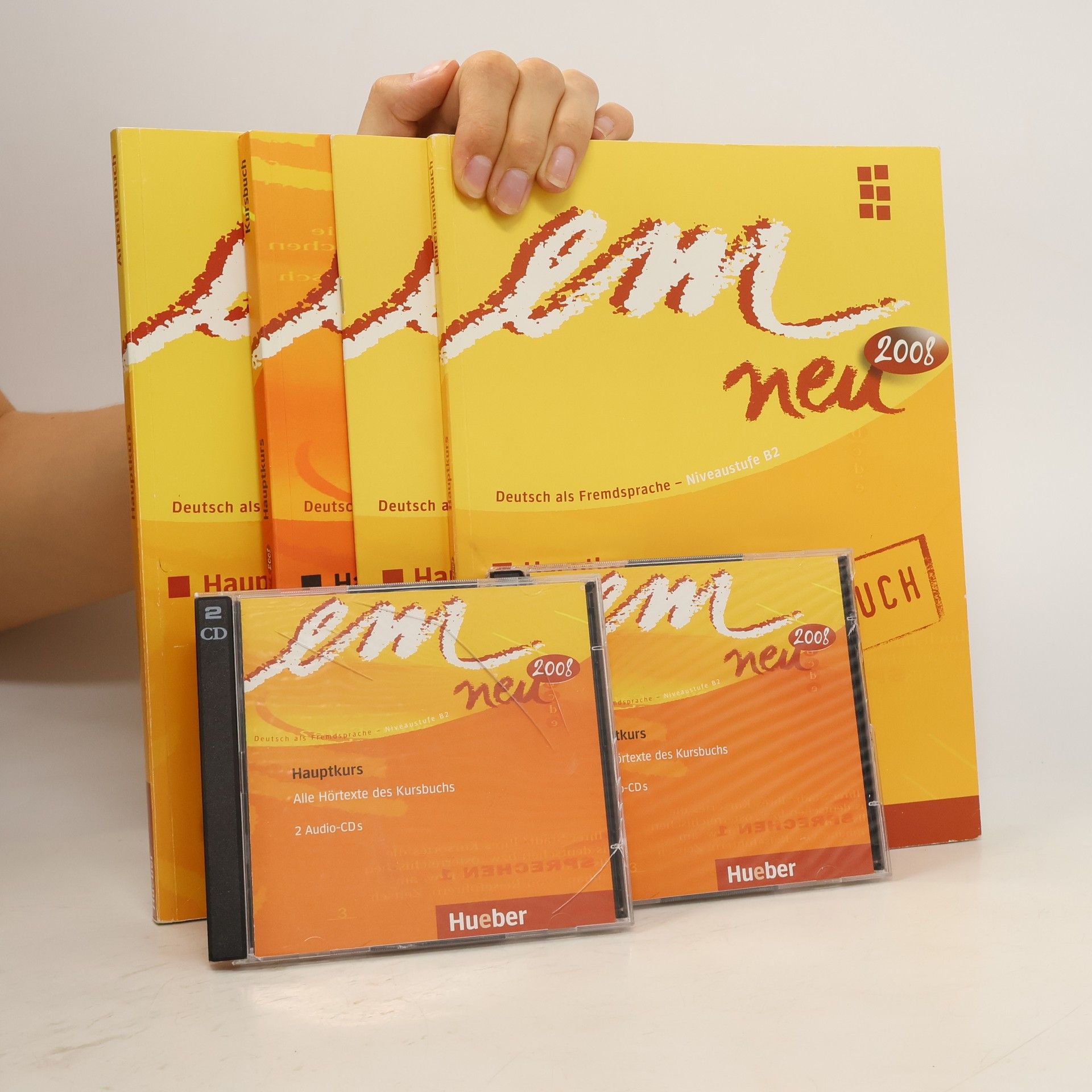 Kolektiv autorů Em neu Hauptkurs. Lehrerhandbuch + Prüfungstraining - Goethe-Zertifikat B2 + Kursbuch + Arbeitsbuch