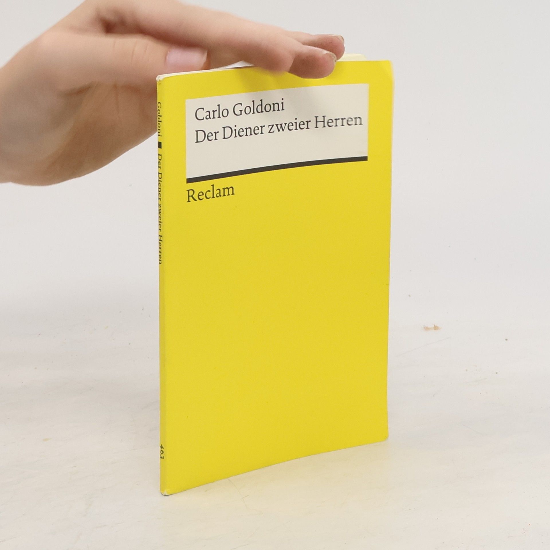 Carlo Goldoni Der Diener zweier Herren