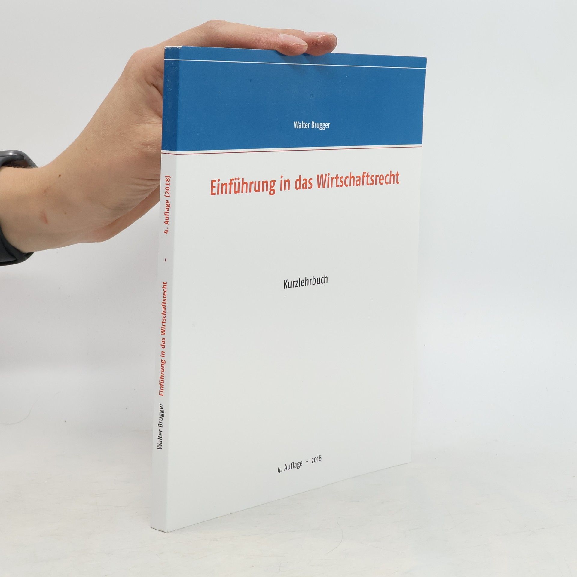 Walter Brugger Einführung in das Wirtschaftsrecht