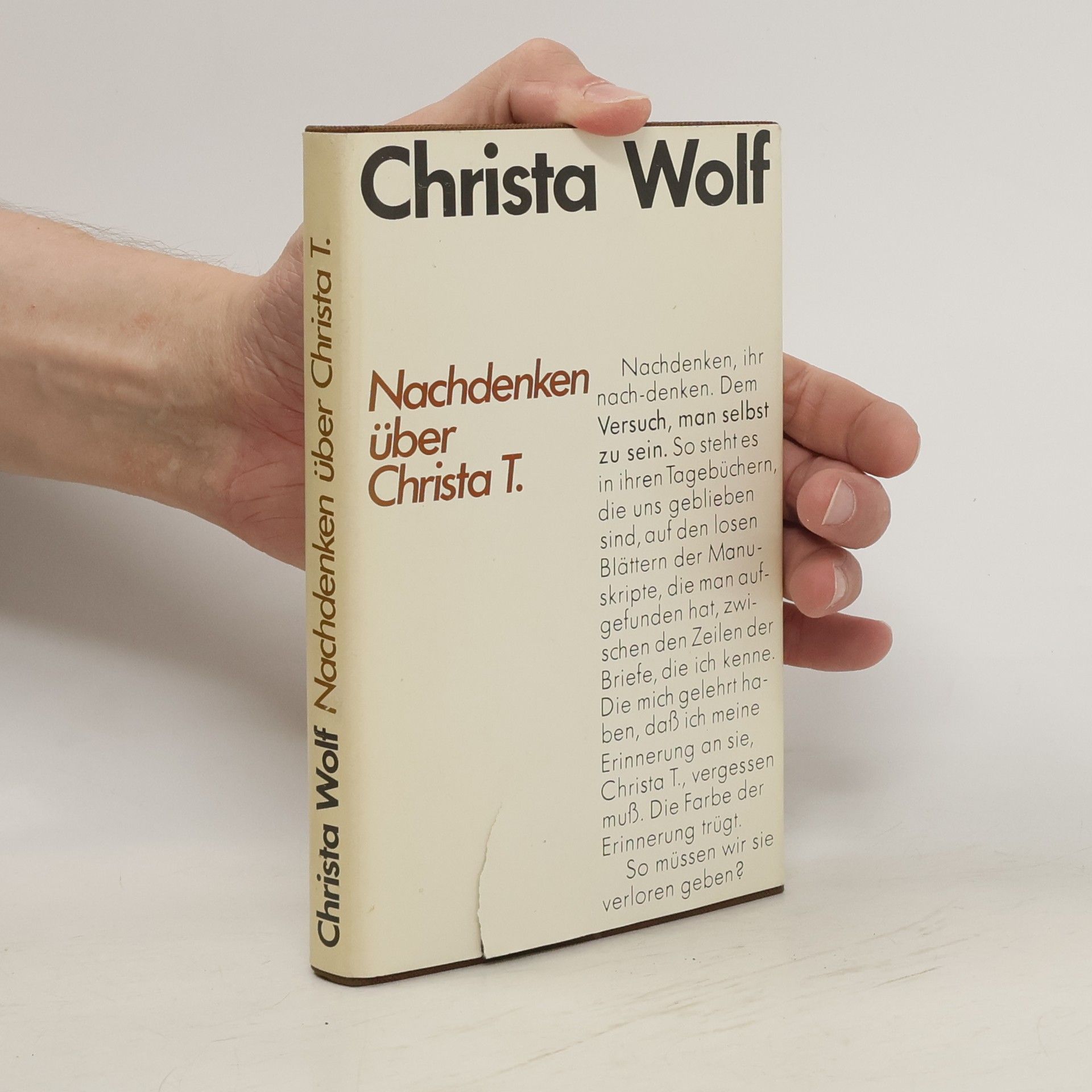 Christa Wolf Nachdenken über Christa T.
