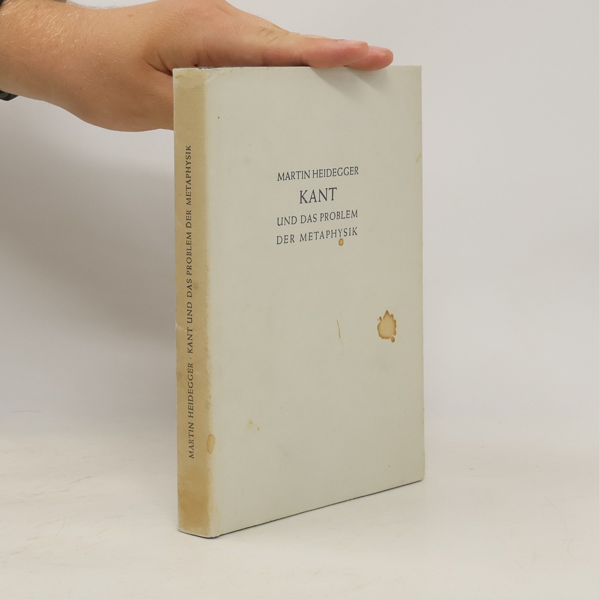 Martin Heidegger Kant und das Problem der Metaphysik