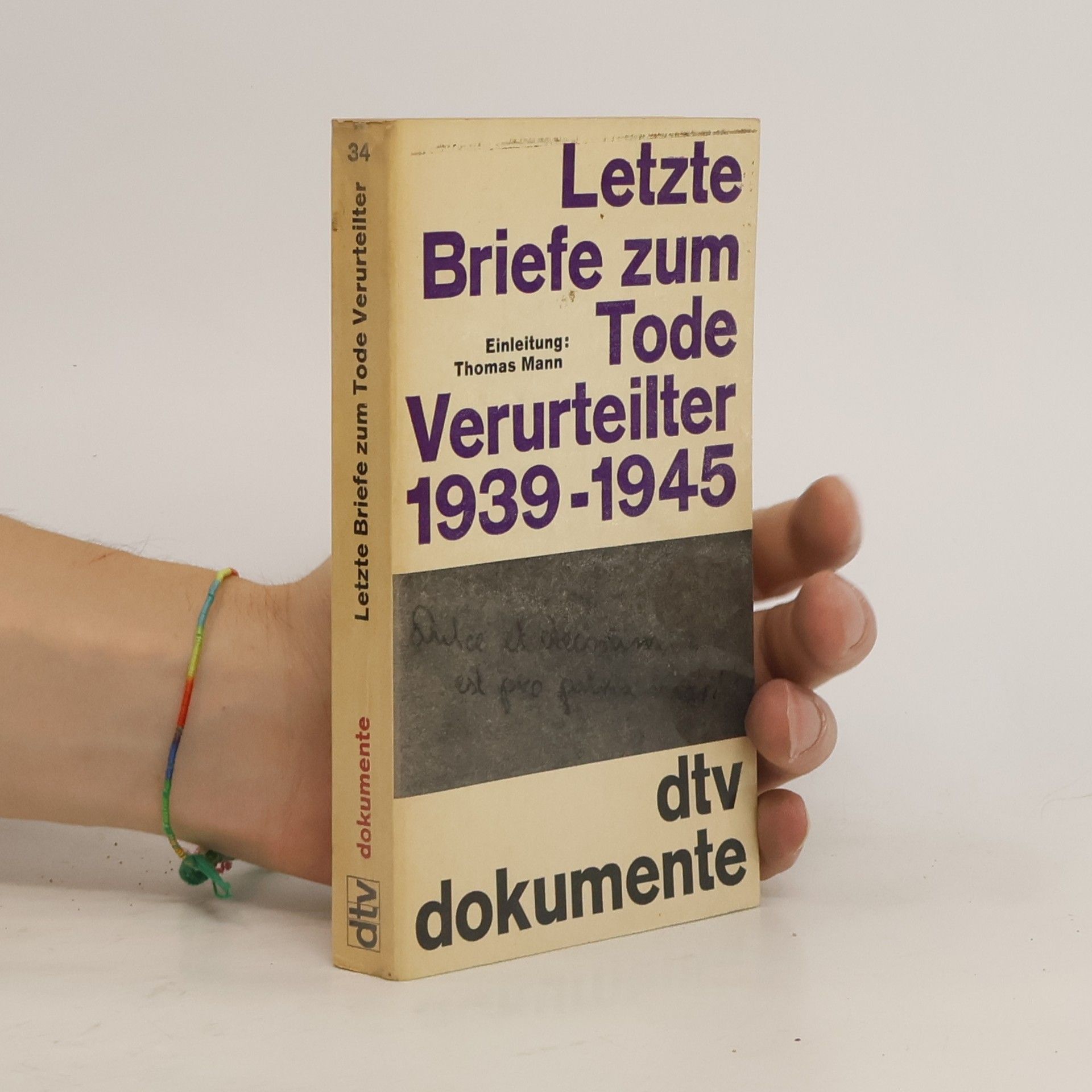 Thomas Mann Letzte Briefe zum Tode Verurteilter 1939-1945