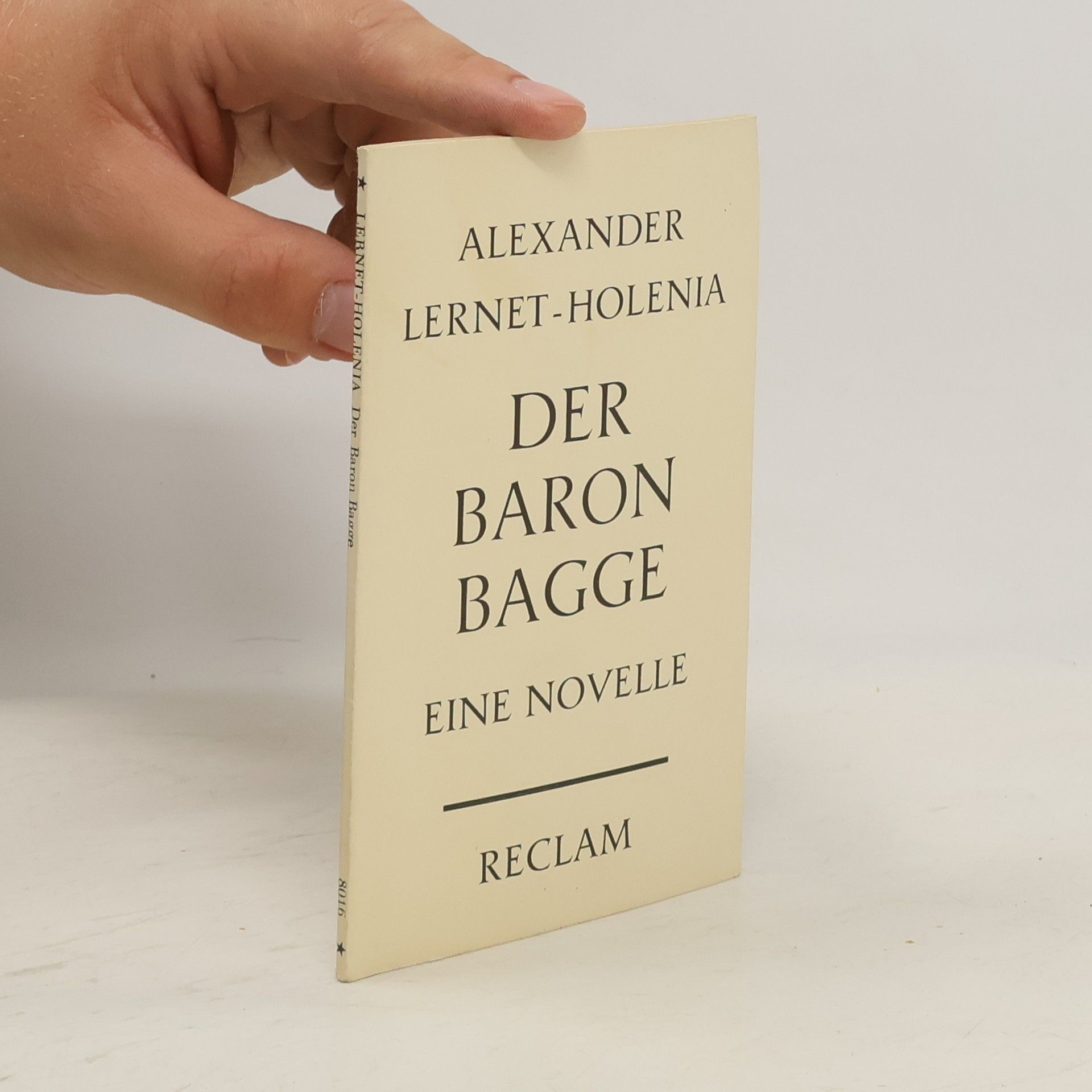 Alexander Lernet-Holenia Der Baron Bagge