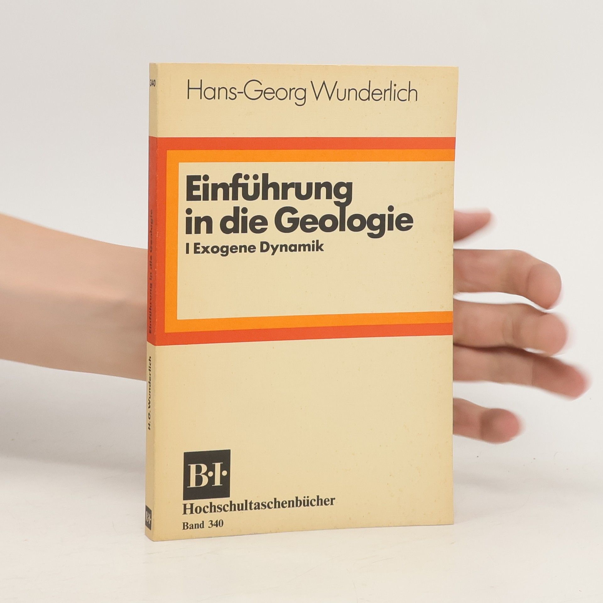 Hans Georg Wunderlich Einführung in die Geologie