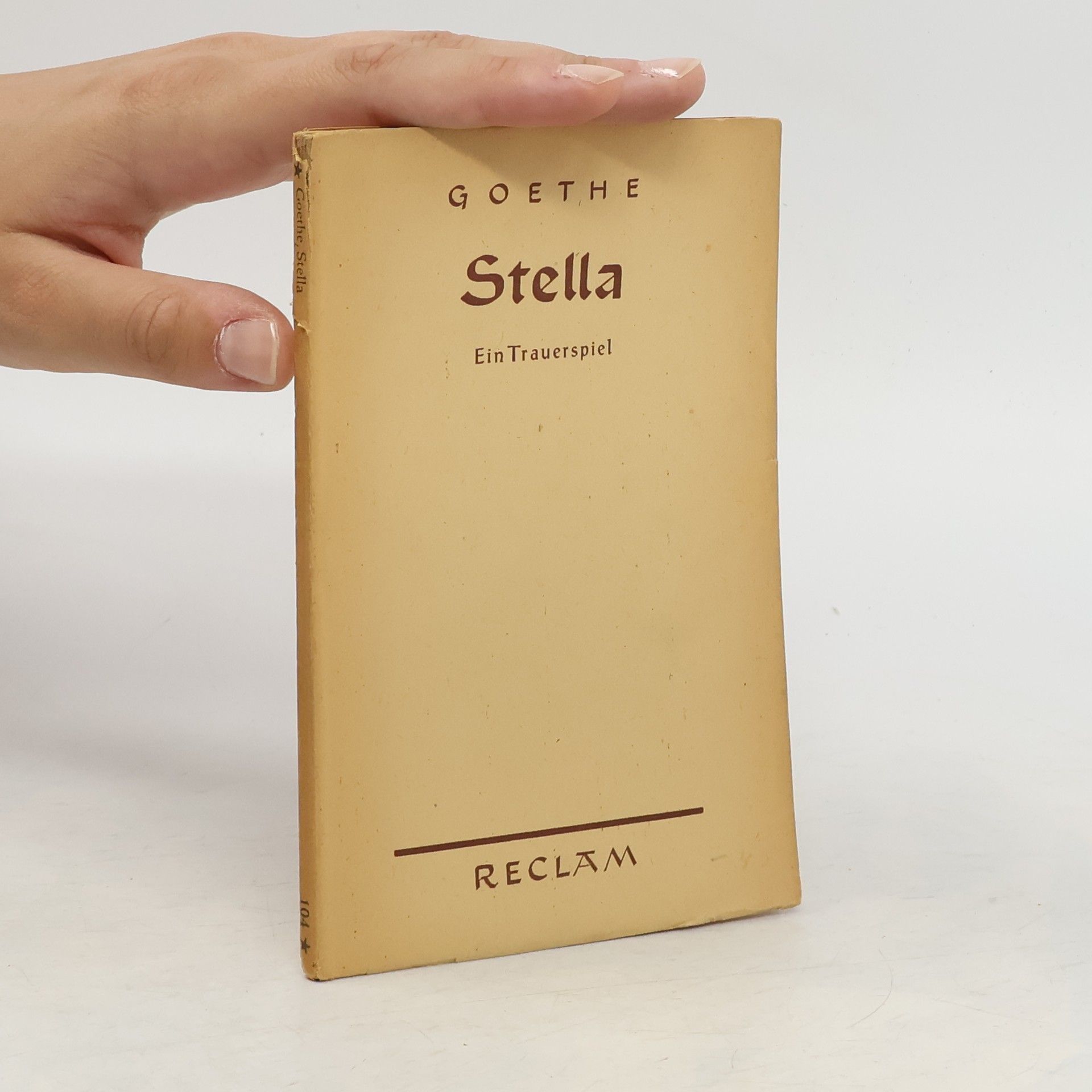 Johann Wolfgang von Goethe Stella