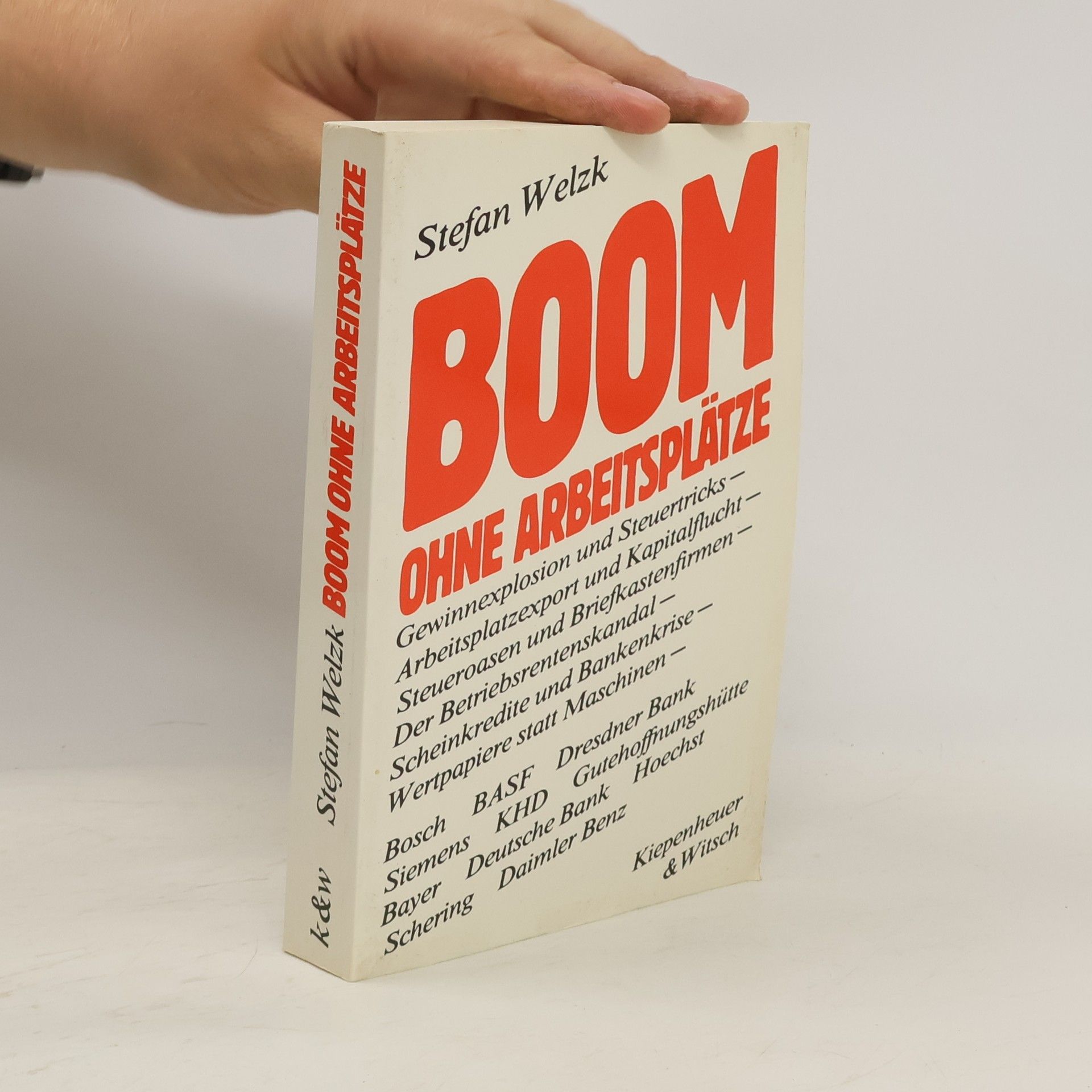 Stefan Welzk Boom ohne Arbeitsplätze