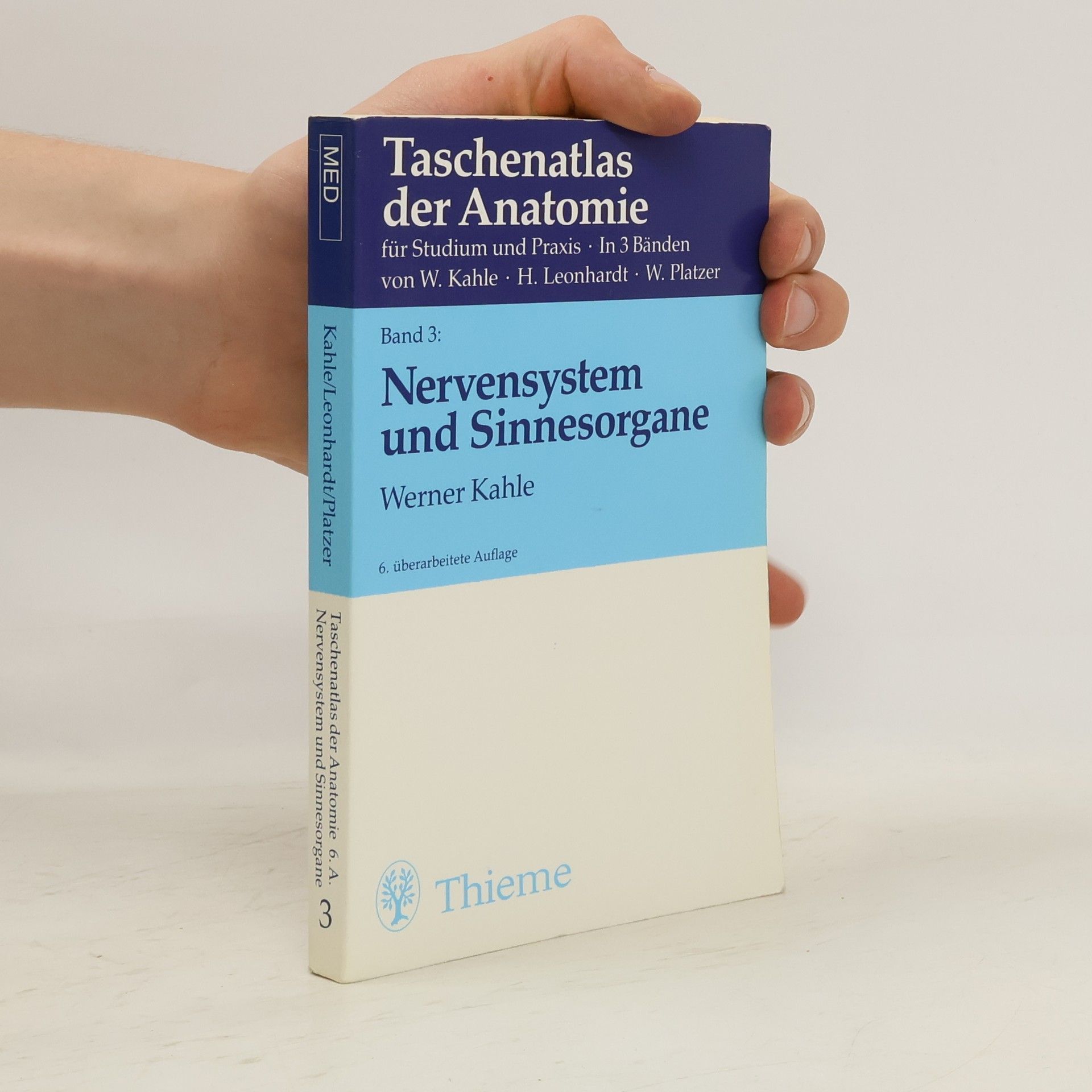 Werner Kahle Dtv-Atlas der Anatomie 3. Nervensystem und Sinnesorgane
