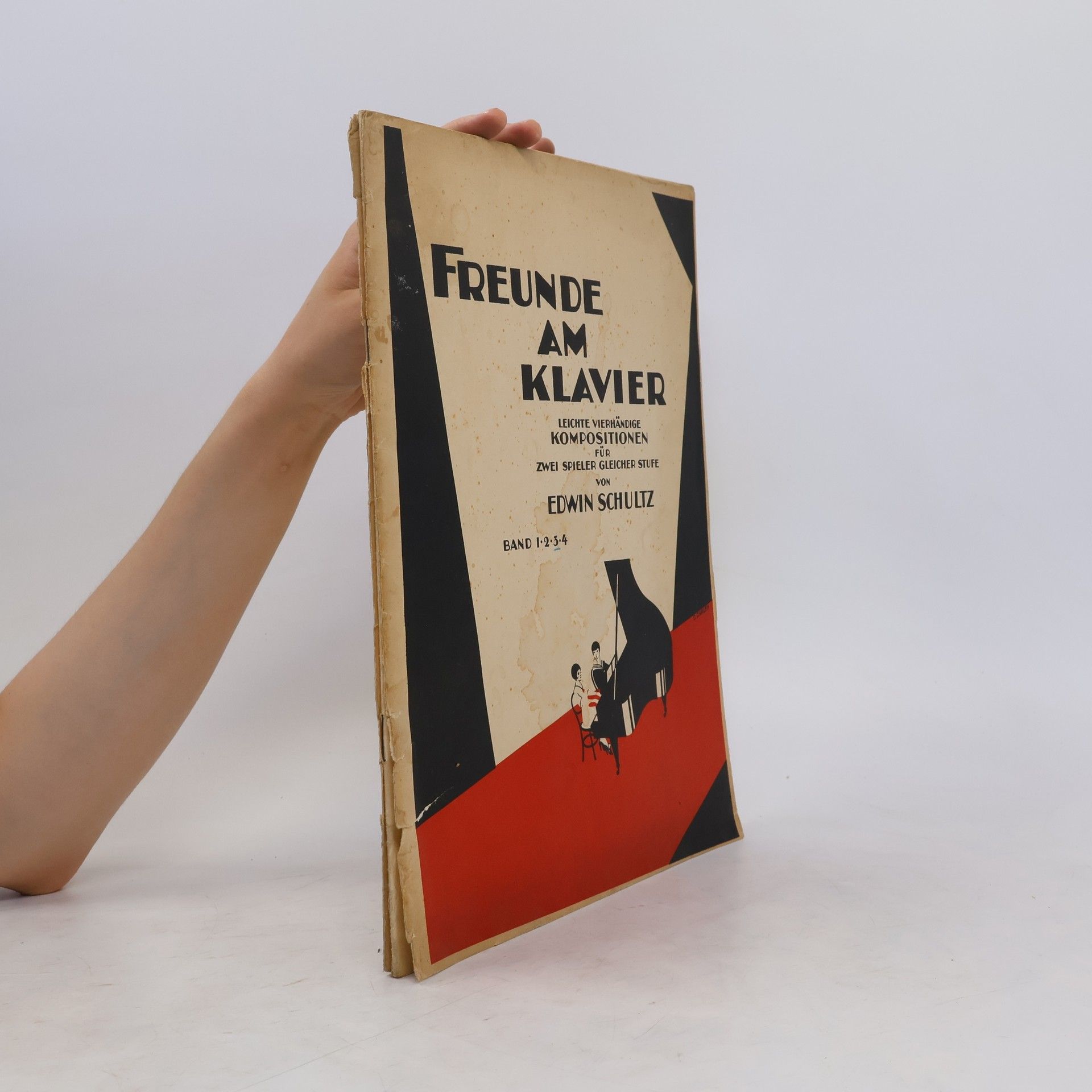 Edwin Schultz Freunde am Klavier