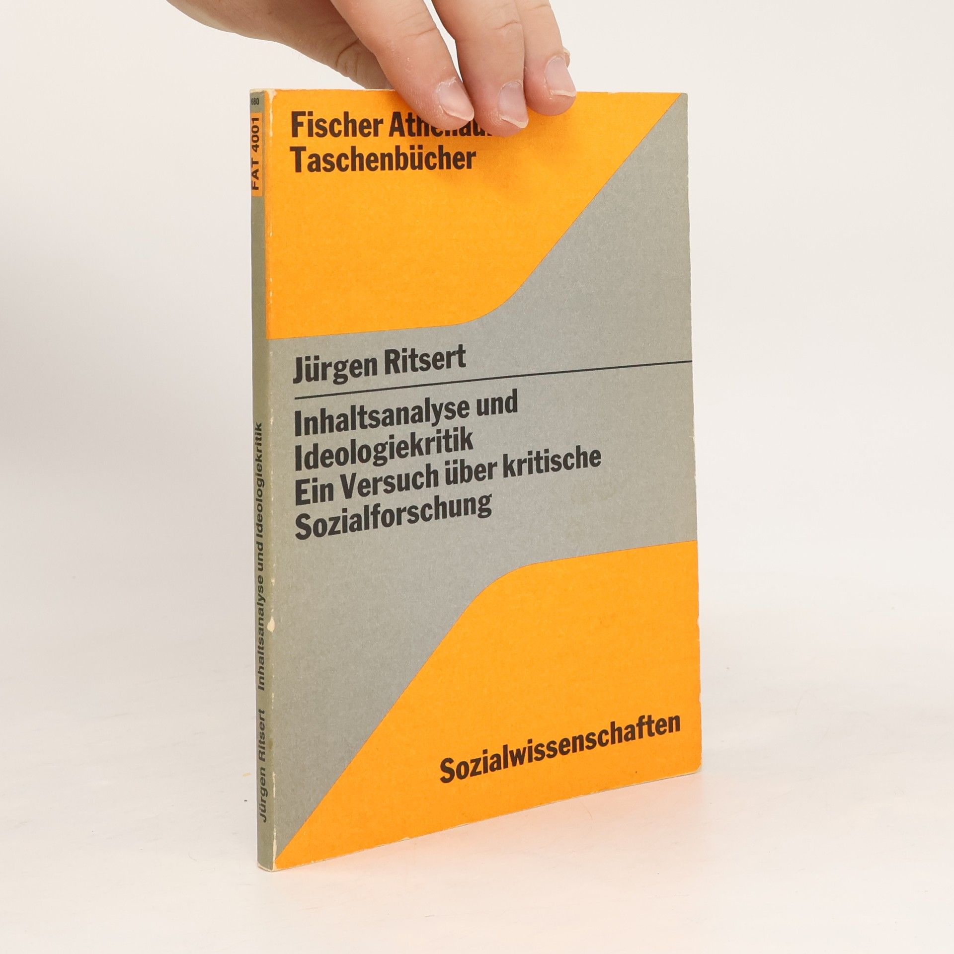 Jürgen Ritsert Inhaltsanalyse und Ideologiekritik