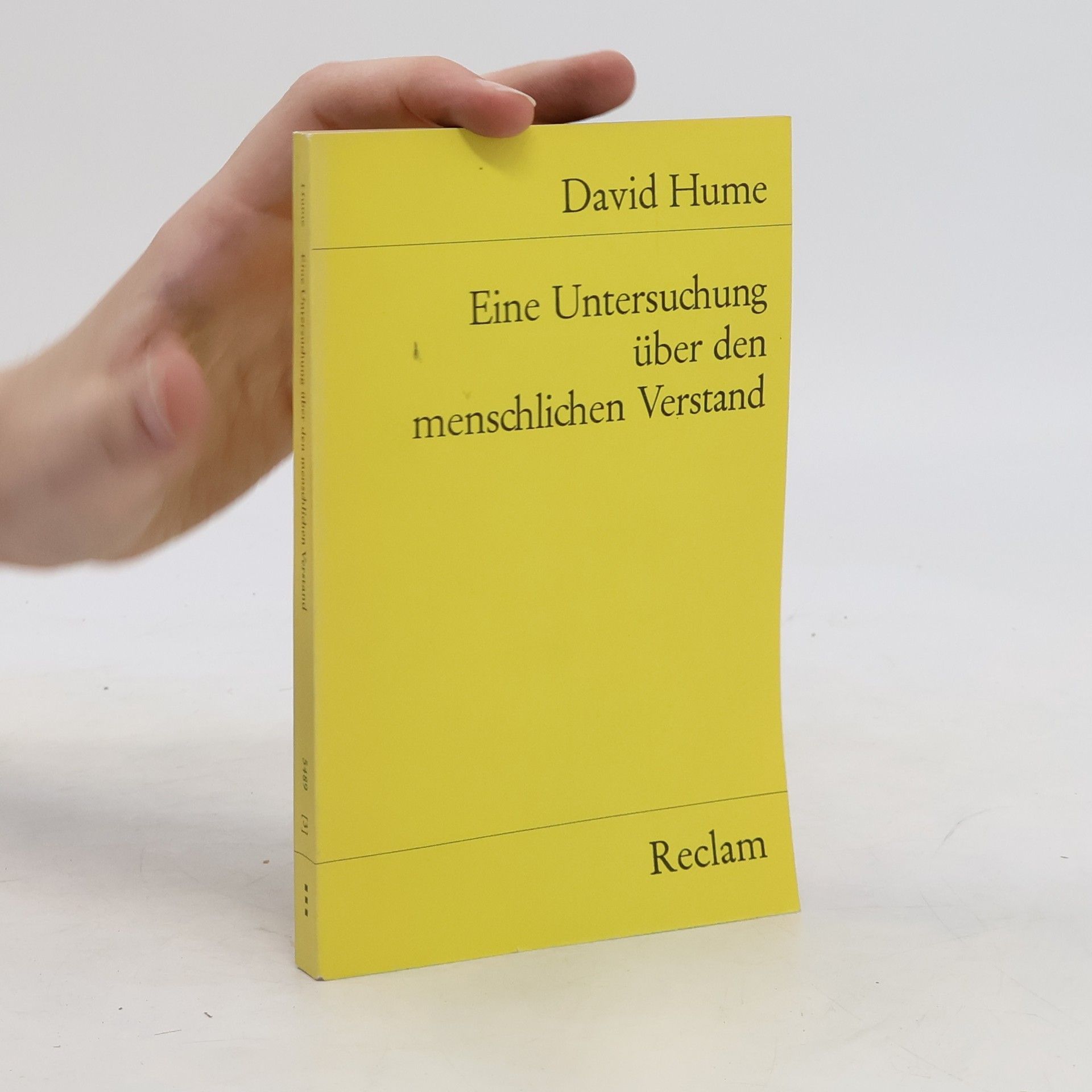 David Hume Eine Untersuchung über den menschlichen Verstand