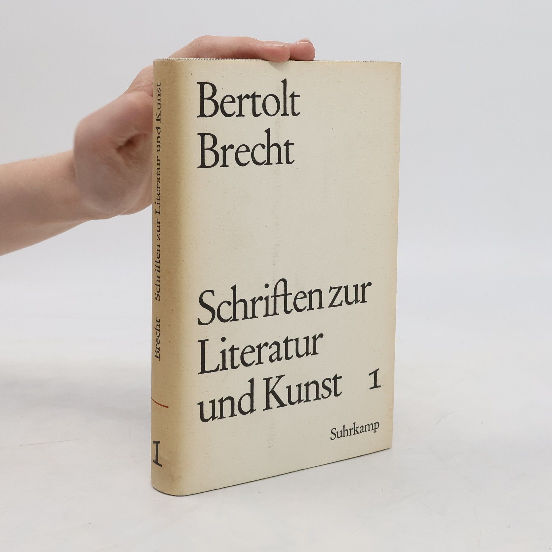 Bertolt Brecht Schriften zur Literatur und Kunst 1