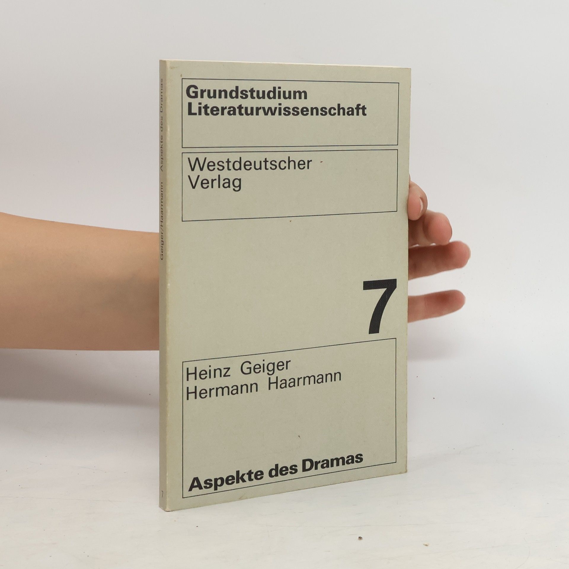 Heinz Geiger Aspekte des Dramas