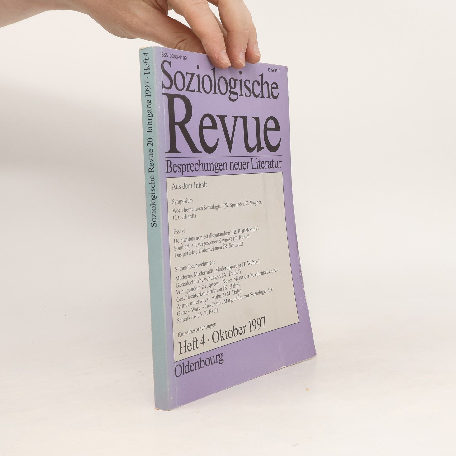 Collectif d'auteurs Soziologische Revue. Heft 4