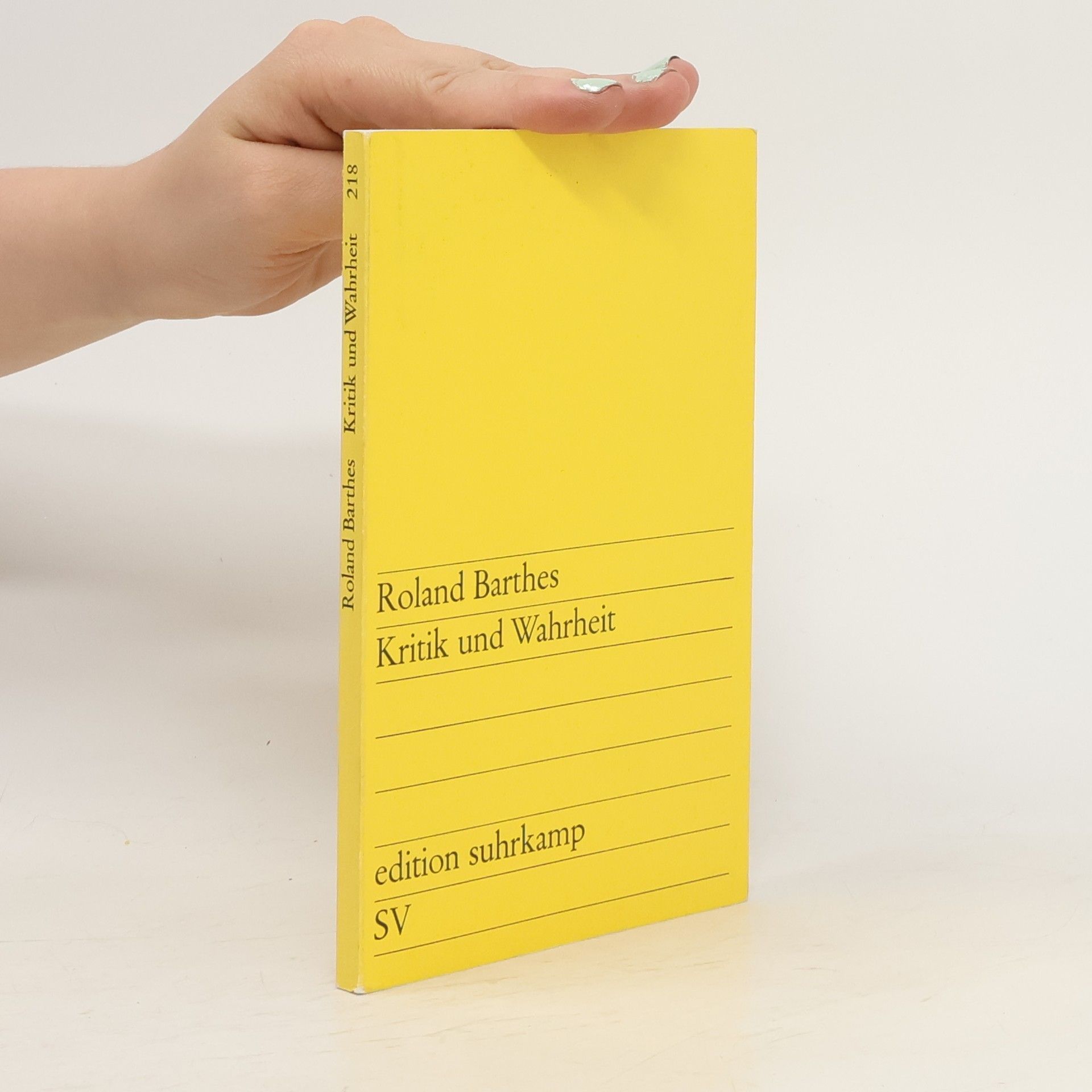 Roland Barthes Kritik und Wahrheit