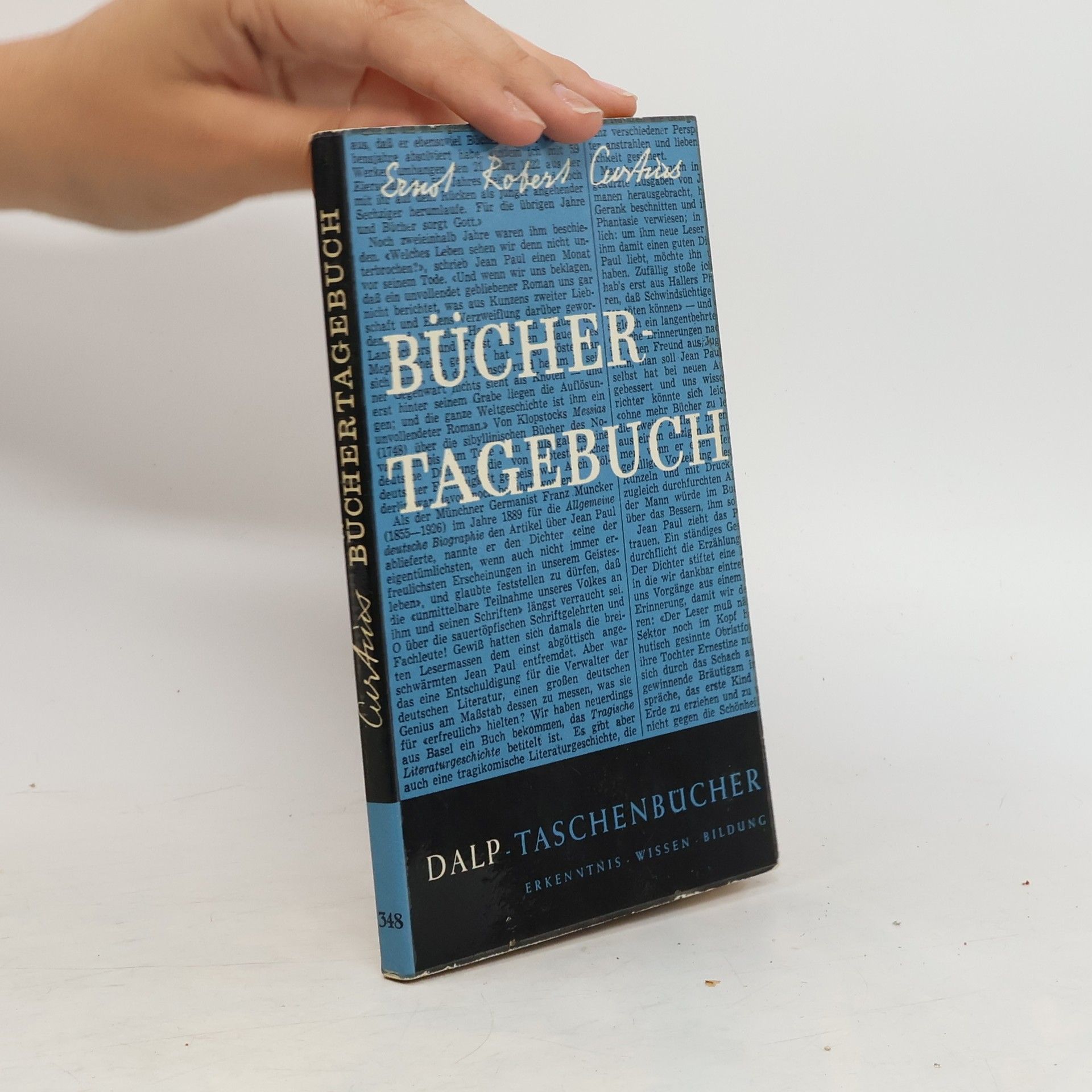Ernst Robert Curtius Bücher-Tagebuch