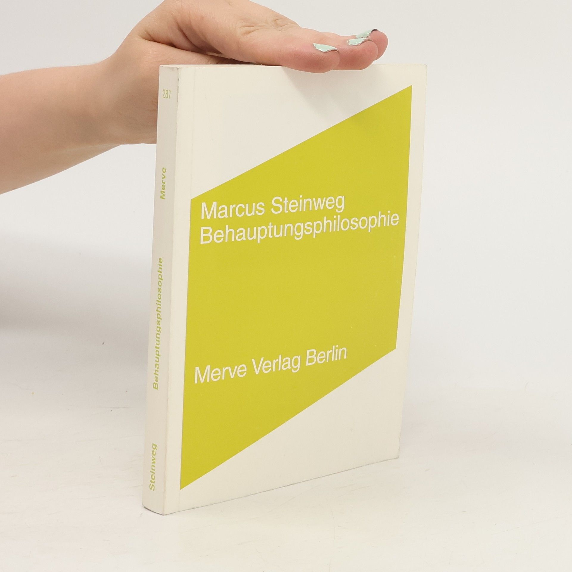 Marcus Steinweg Behauptungsphilosophie