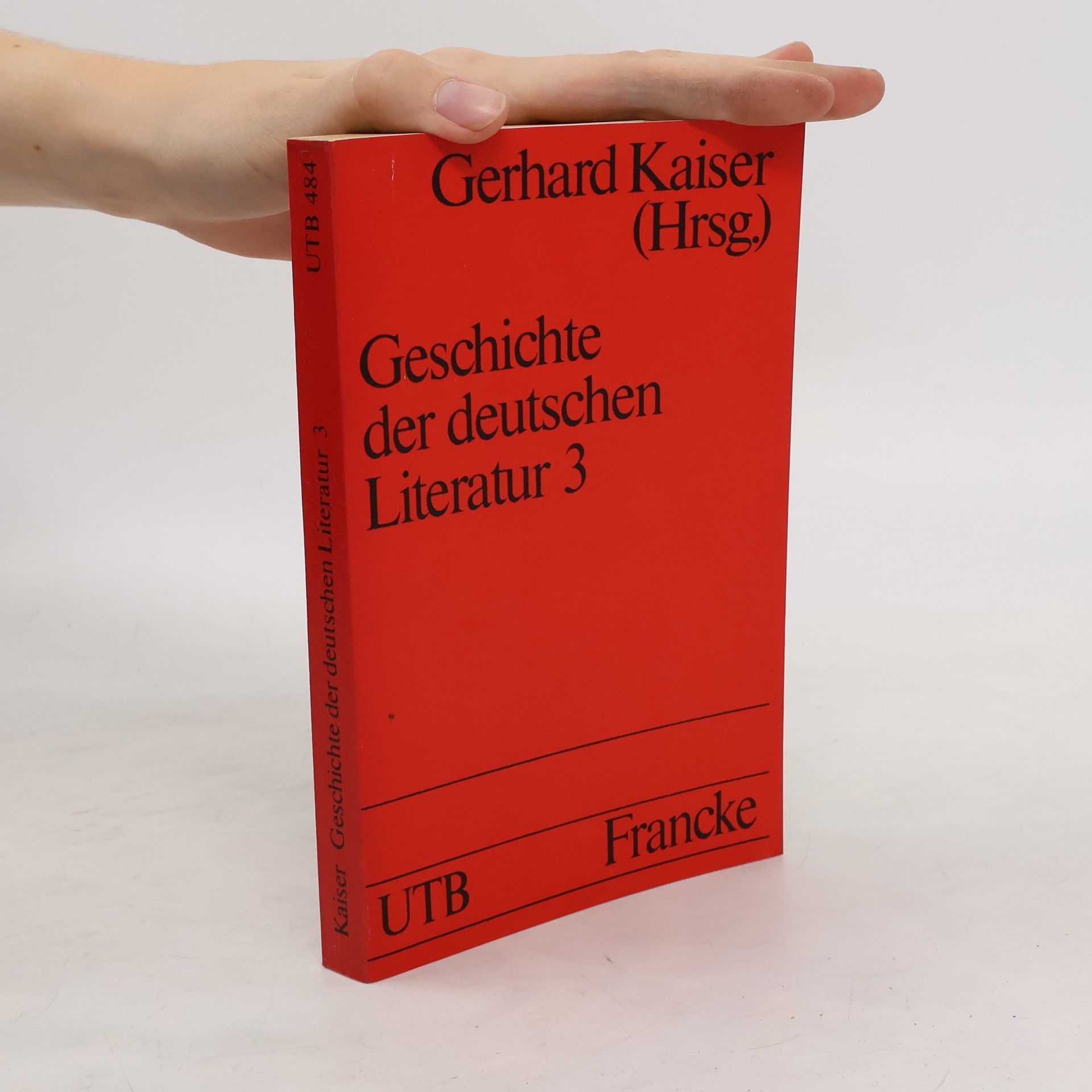 Gerhard Kaiser Geschichte der deutschen Literatur 3