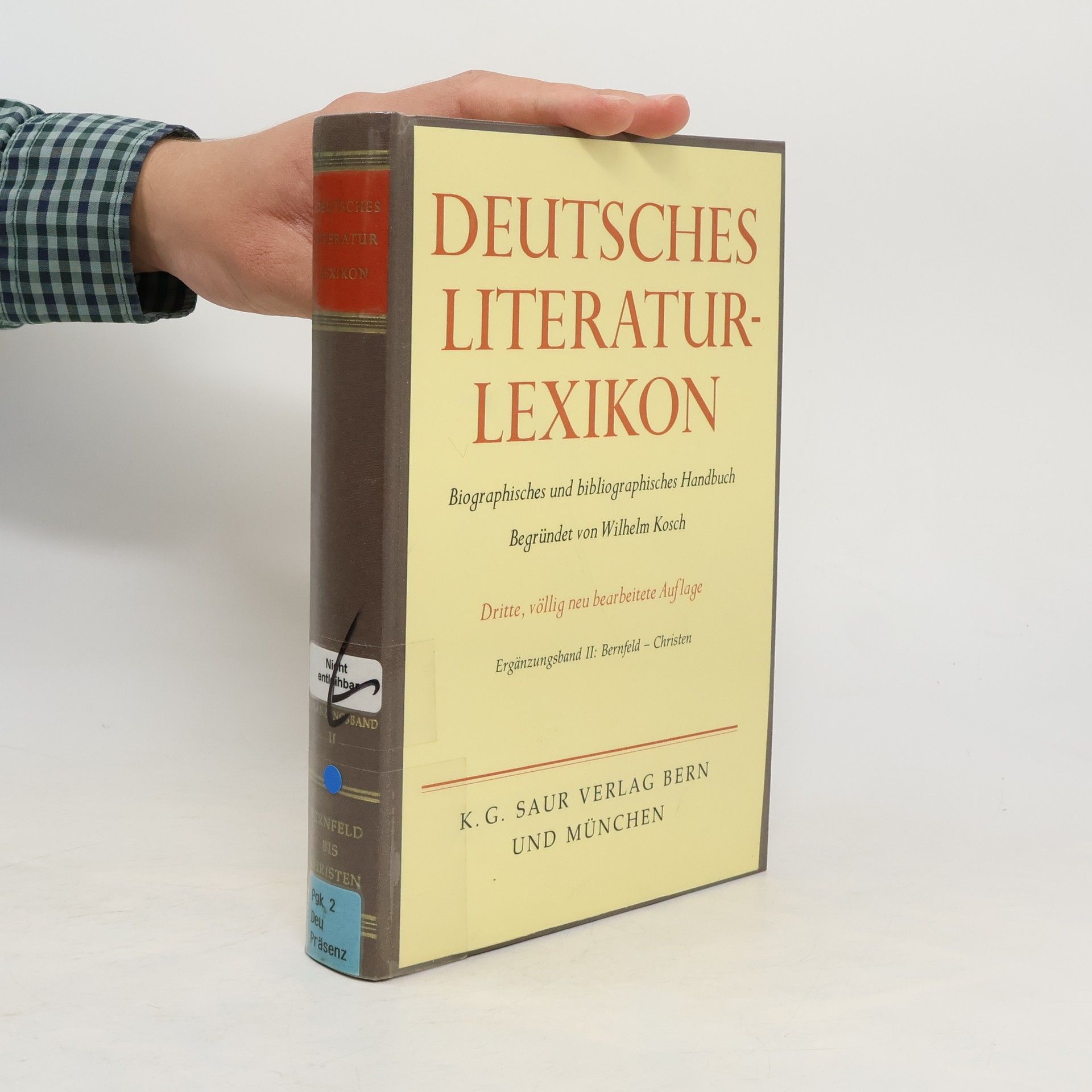 Wilhelm Kosch Deutsches Literatur-Lexikon, biographisch-bibliographisches Handbuch, Band II