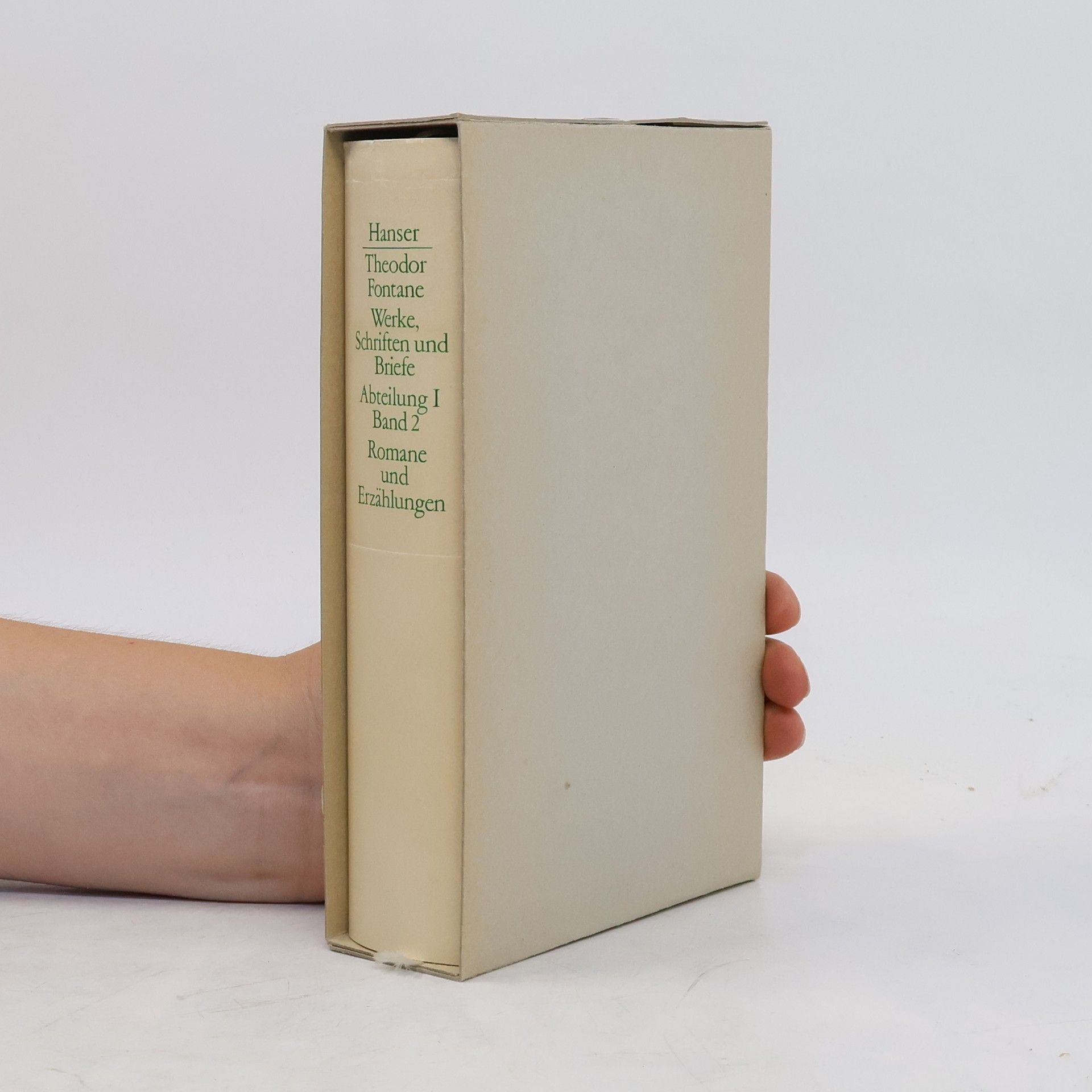 Theodor Fontane Werke, Schriften und Briefe I/2