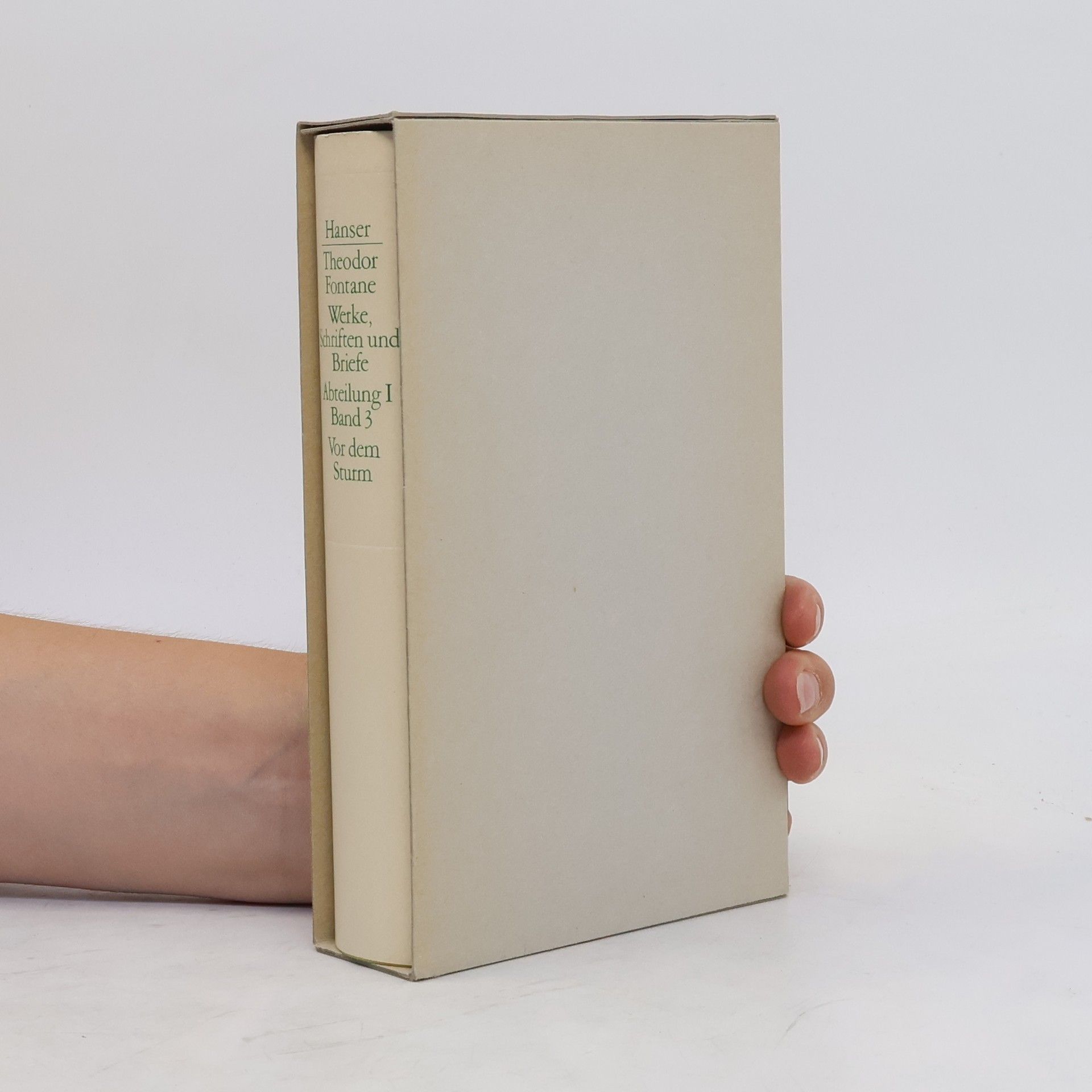 Theodor Fontane Werke, Schriften und Briefe I/3