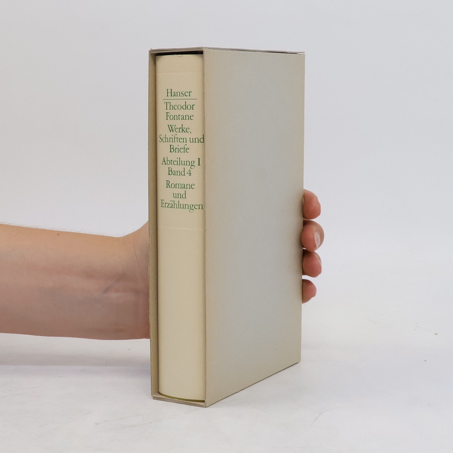 Theodor Fontane Werke, Schriften und Briefe I/4
