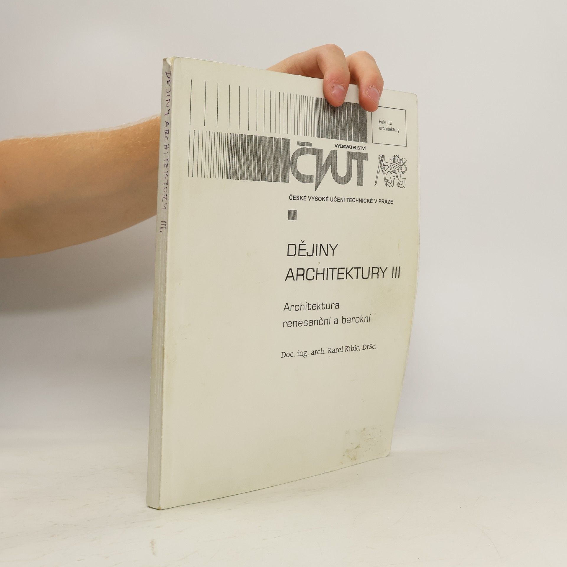 Karel Kibic Dějiny architektury III