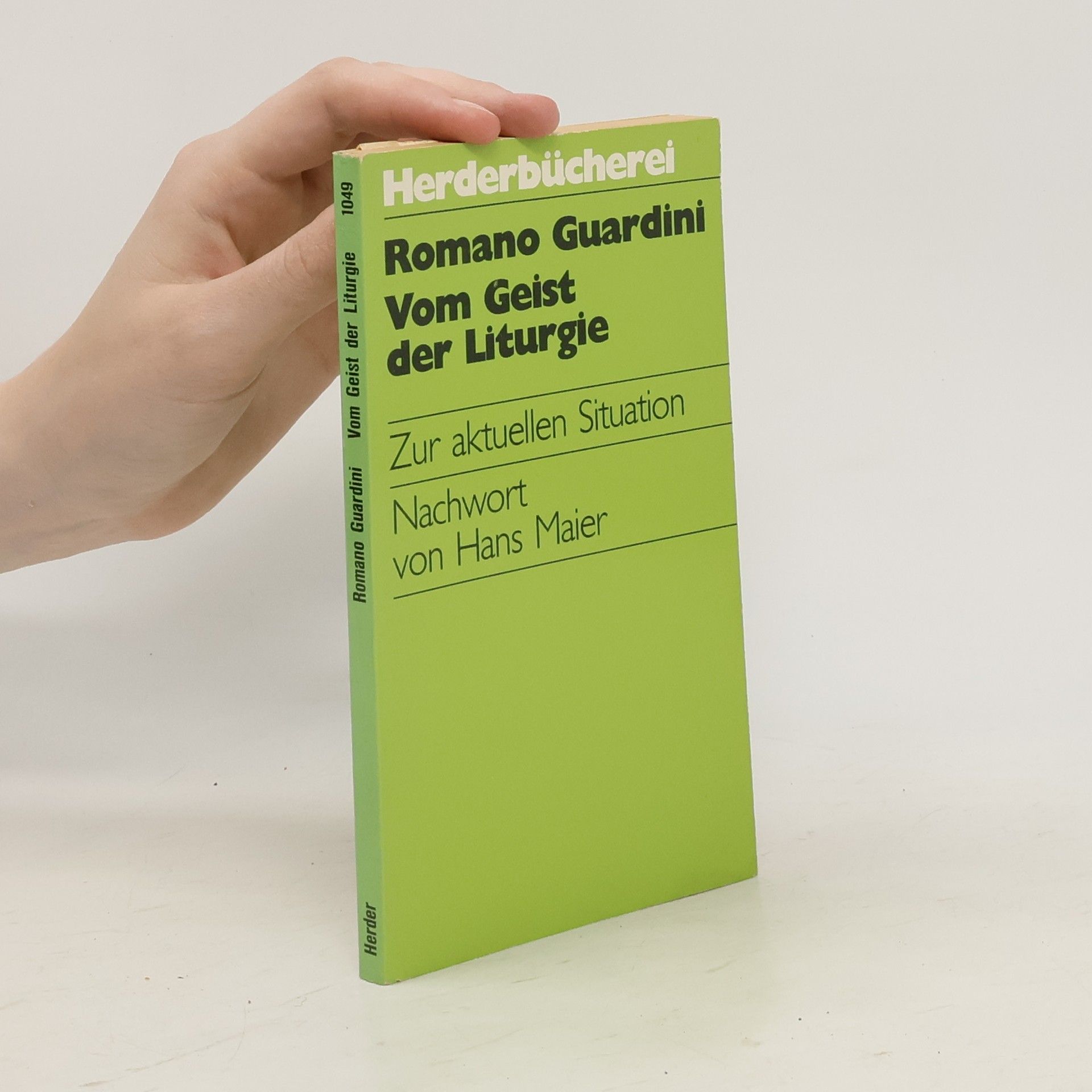 Romano Guardini Vom Geist der Liturgie