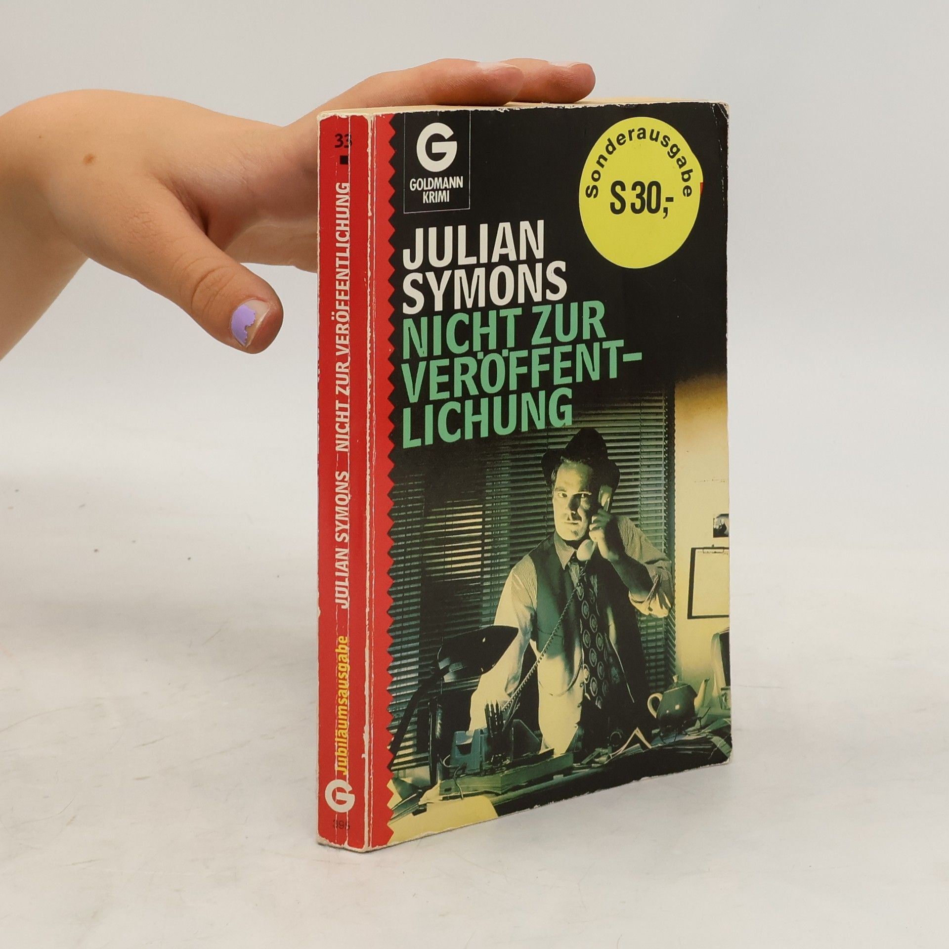 Julian Symons Nicht zur veröffentlichung