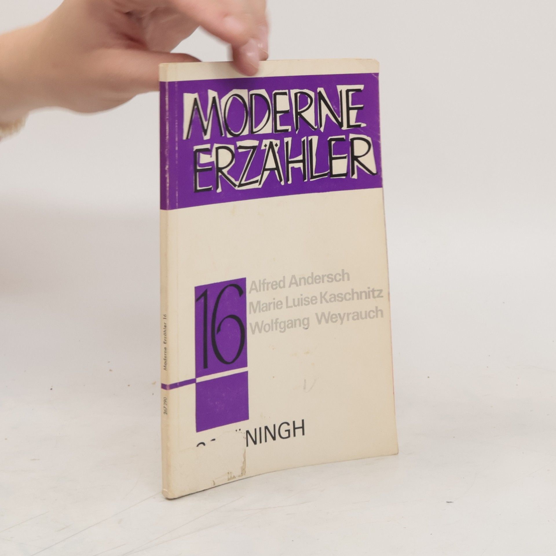 Alfred Andersch Moderne Erzähler 16