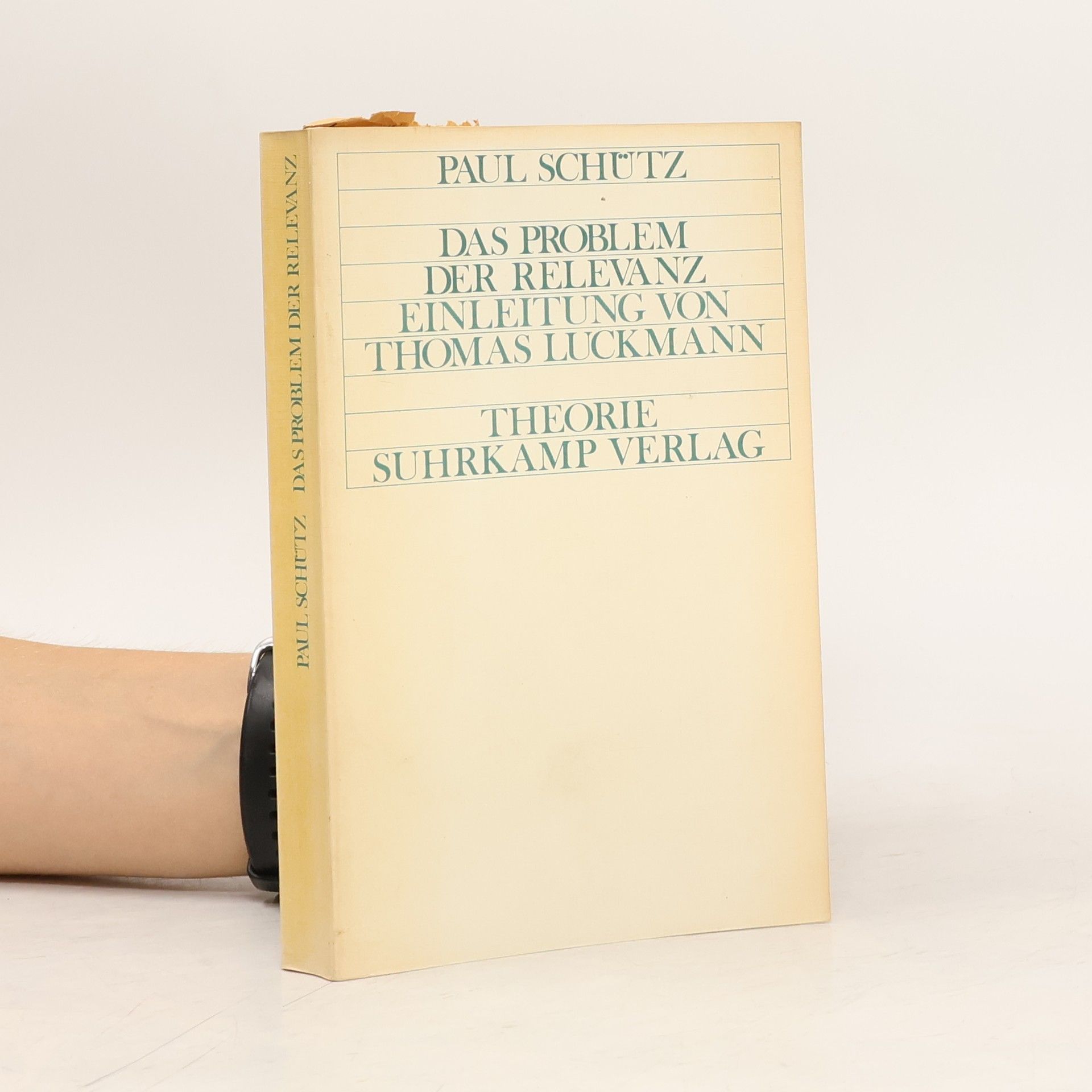 Paul Schütz Das Problem der Relevanz