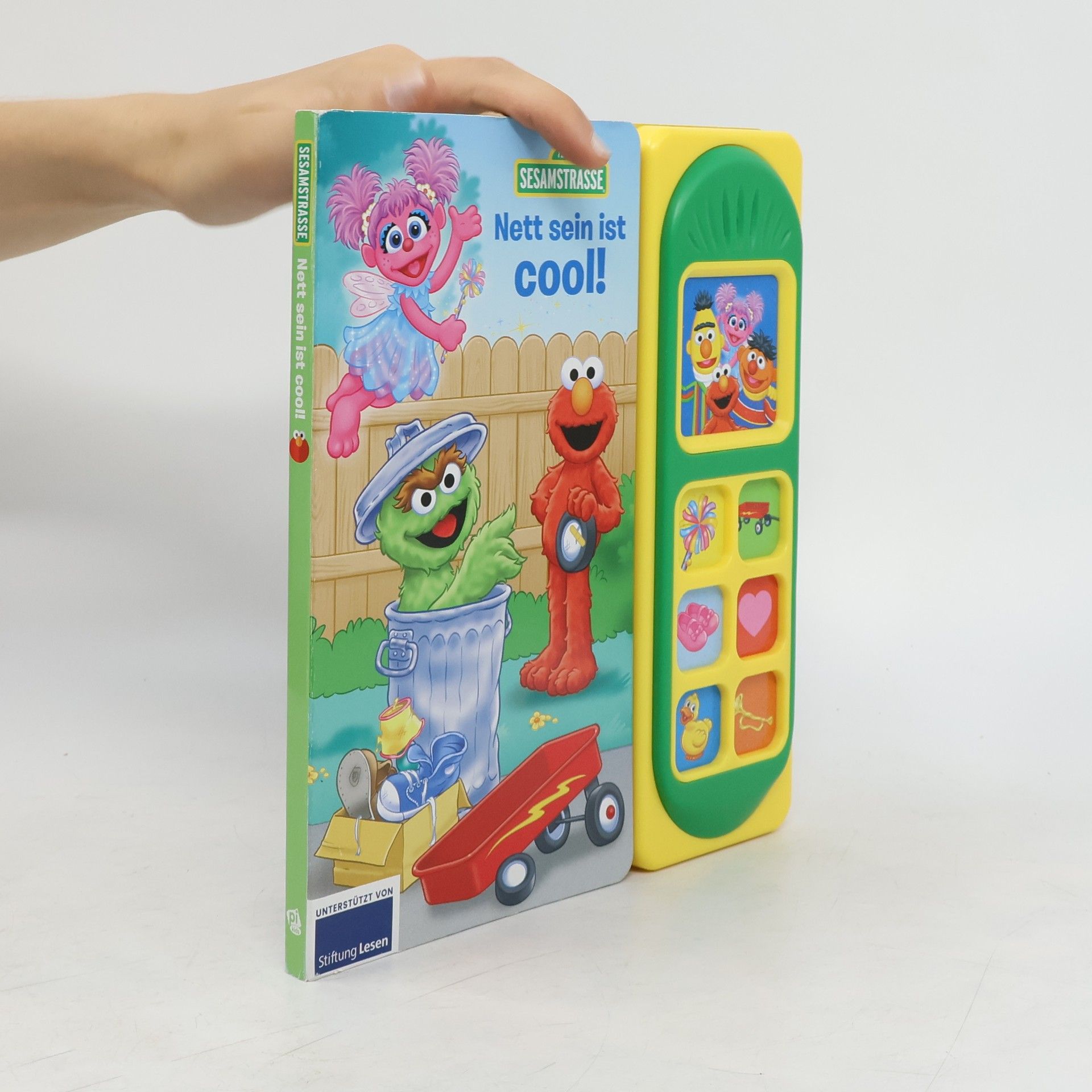 Autorenkollektiv Sesamstraße - Nett sein ist cool! - Soundbuch - Pappbilderbuch mit 7 Geräuschen
