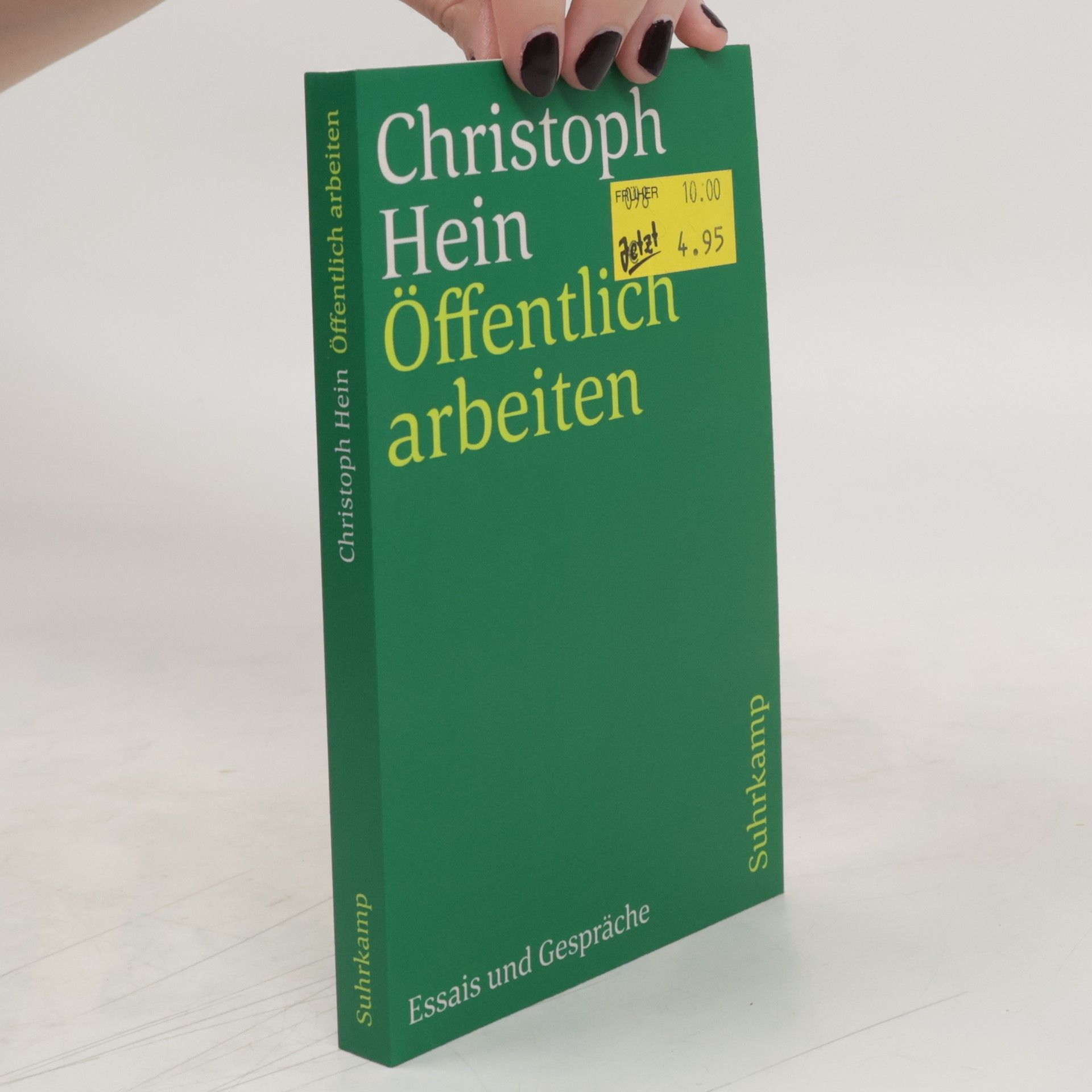 Christoph Hein Öffentlich arbeiten