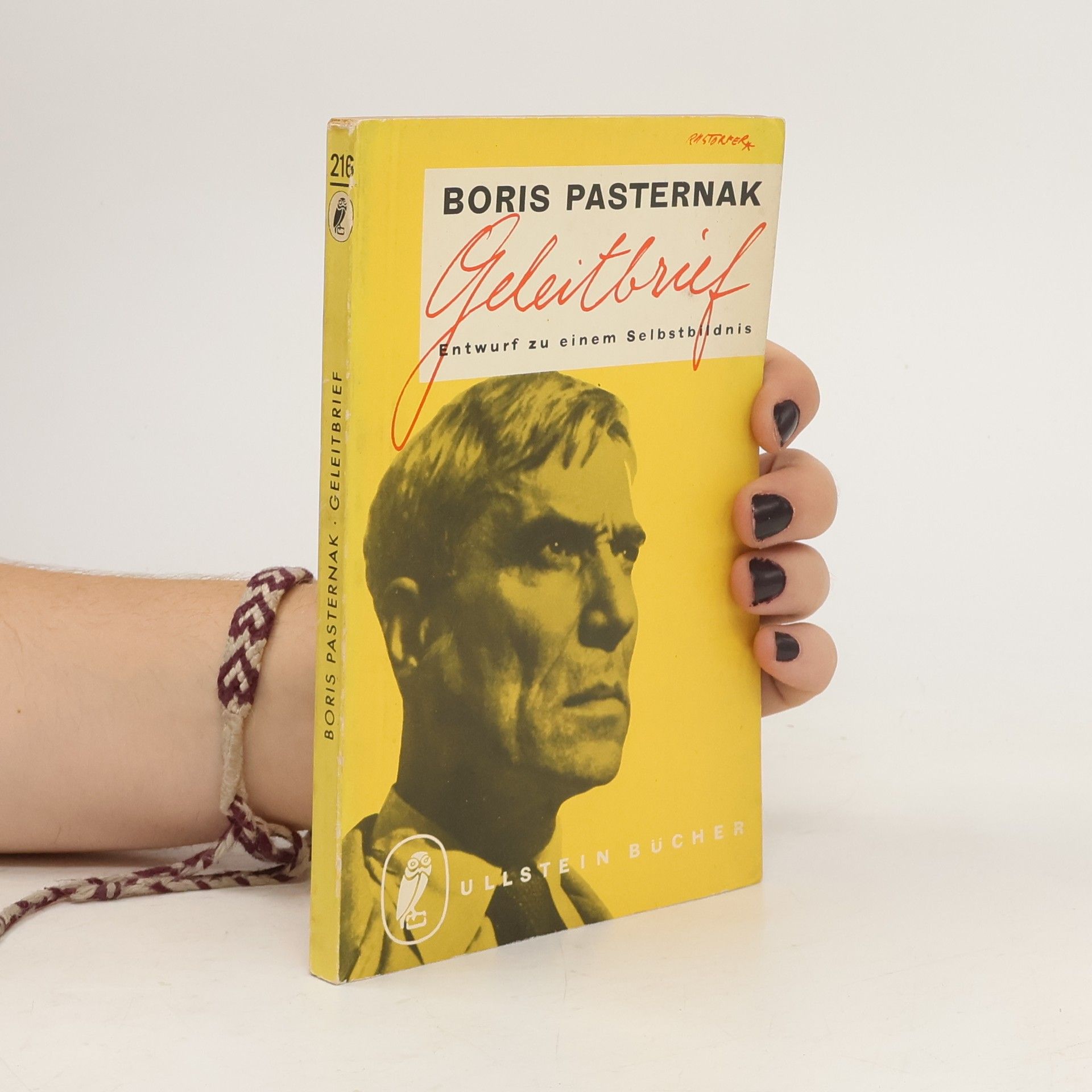 Boris Pasternak Geleitbrief : Entwurf zu einem Selbstbildnis