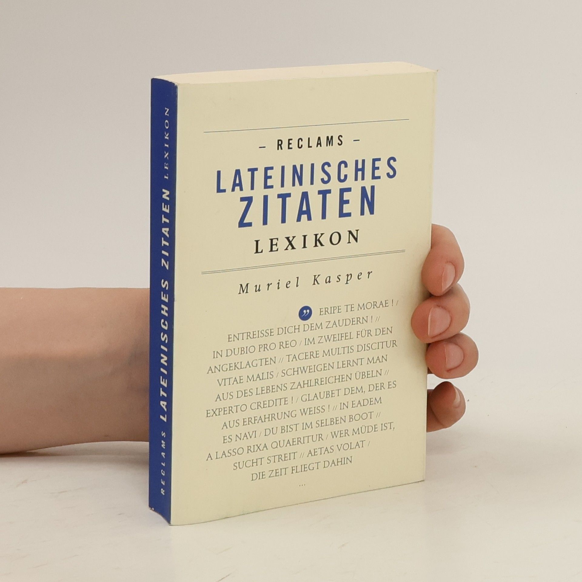 Muriel Kasper Reclams lateinisches Zitaten-Lexikon