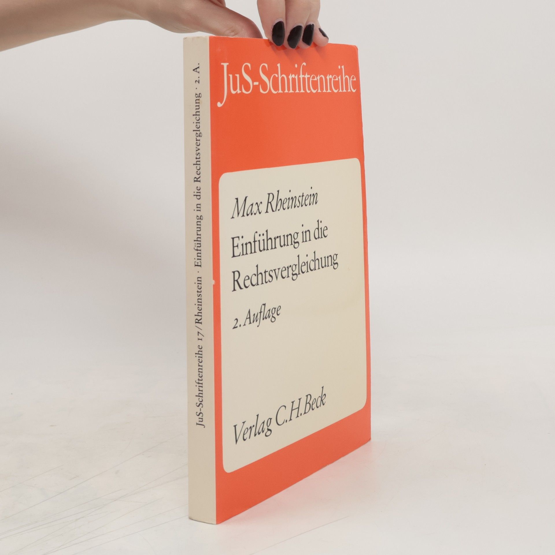 Max Rheinstein Einführung in die Rechtsvergleichung