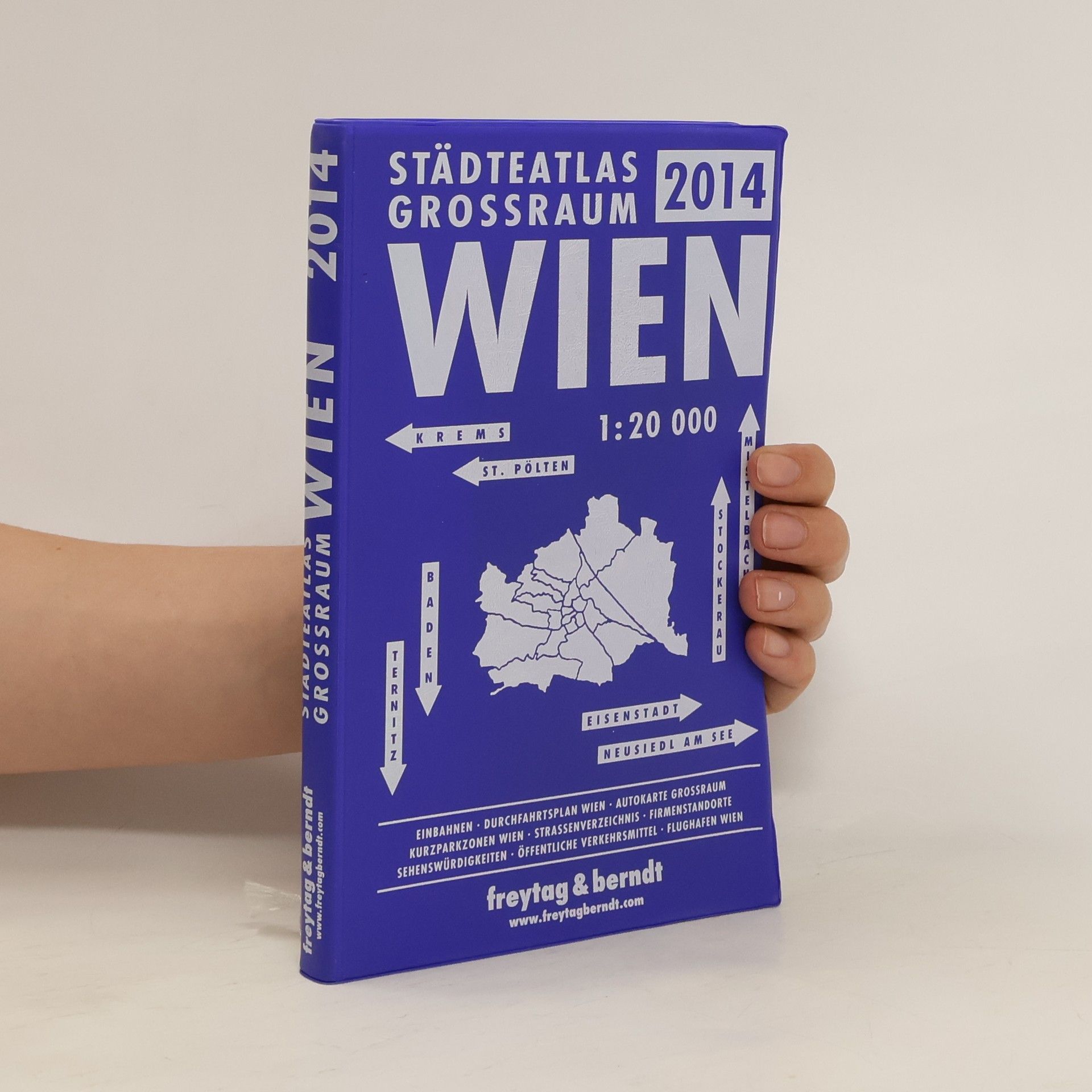 Kolektív autorov Städtatlas Wien mit Grossraum 1:20.000